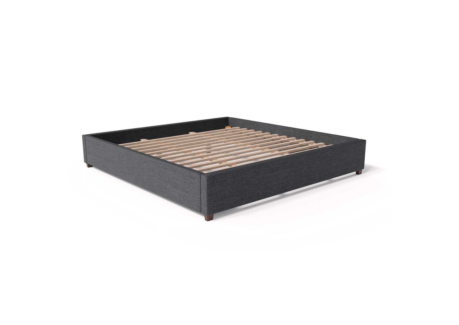 Malouf Charcoal Eastman Upholstered Platform Full Bed,Malouf