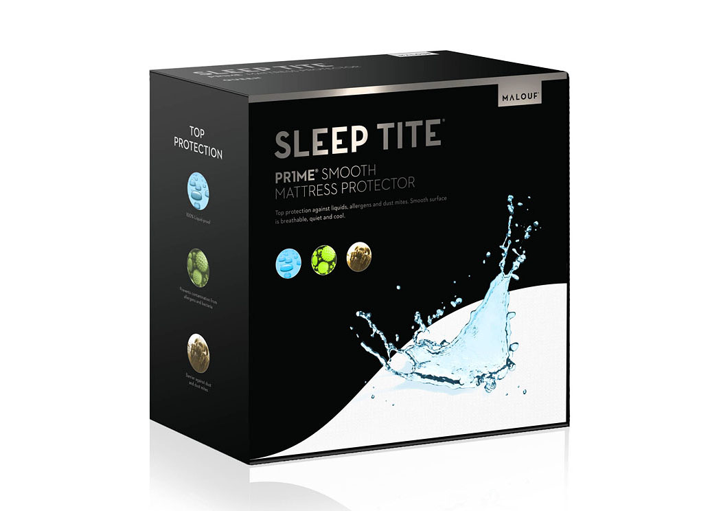 Sleep Tite Pr1Me Smooth Hypoallergenic Full Mattress Protector,ABF Malouf