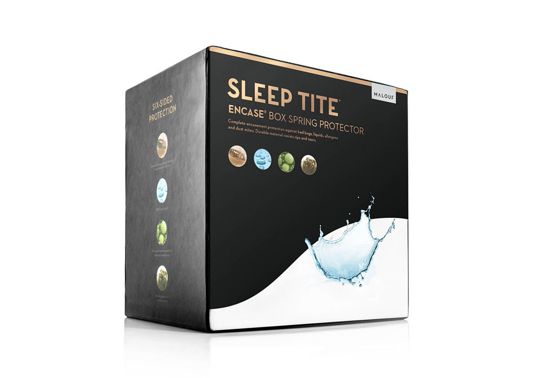 Sleep Tite Encase Split Queen Zippered Box Spring Encasement,ABF Malouf