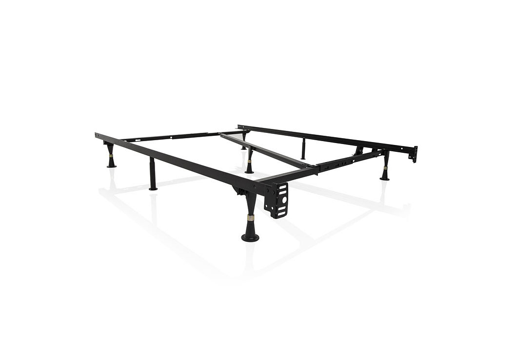 Structures Heavy Duty Adjustable Metal Bed Frame w/ 7 Legs,ABF Malouf