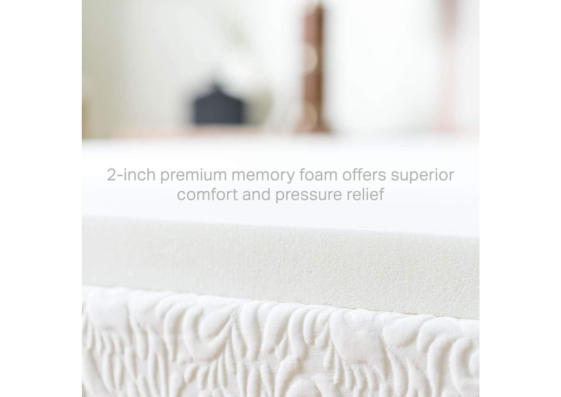 2" Memory Foam Mattress Topper,Malouf