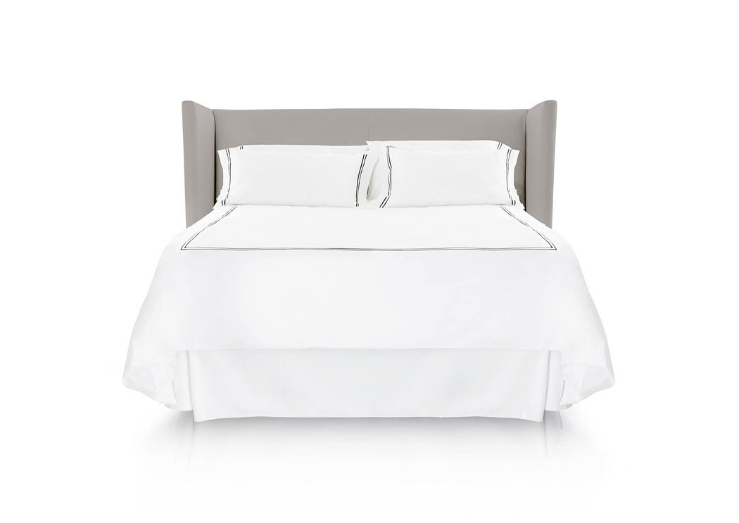 Woven Twin XL Matelasse Solid White 14-Inch Bed Skirt,ABF Malouf