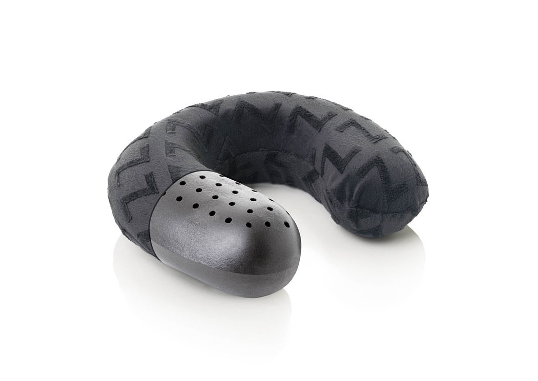 Z Zoned Dough Bamboo Charcoal InfusedMemory Foam Travel Neck Bed Pillow ,ABF Malouf