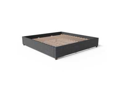 Malouf Charcoal Eastman Upholstered Platform Full Bed