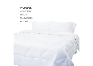Malouf Full Woven Bed in a Bag Complete Bedding Set