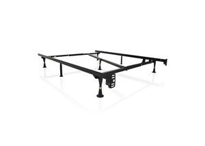 Structures Heavy Duty Adjustable Metal Bed Frame w/ 7 Legs