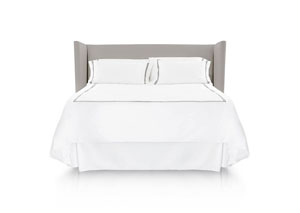 Image for Woven California King Matelasse Solid White 14-Inch Bed Skirt