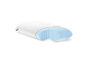 Image for Z Zoned Dough Gel-Infused Memory Foam Travel Bed Pillow