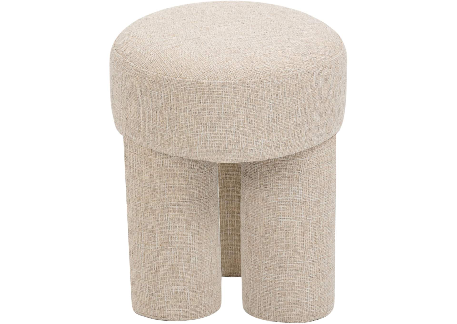 Larson Beige Polyester Fabric Ottoman - Stool,Meridian Furniture