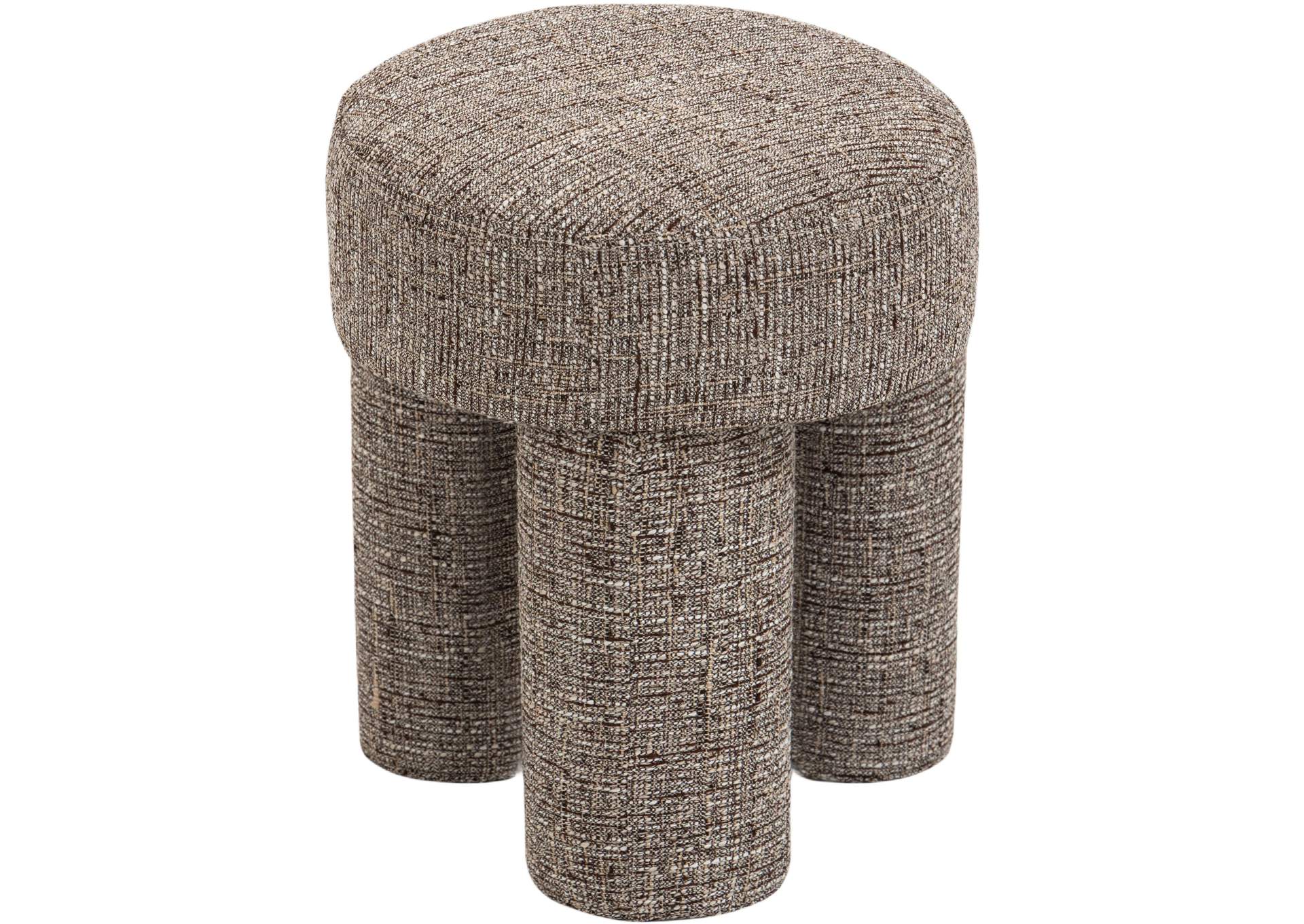 Larson Brown Polyester Fabric Ottoman - Stool,Meridian Furniture