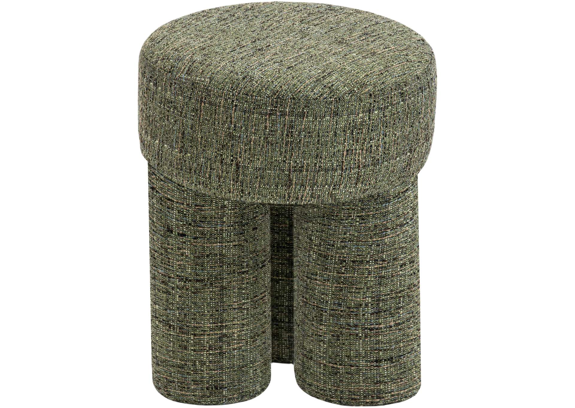 Larson Green Polyester Fabric Ottoman - Stool,Meridian Furniture