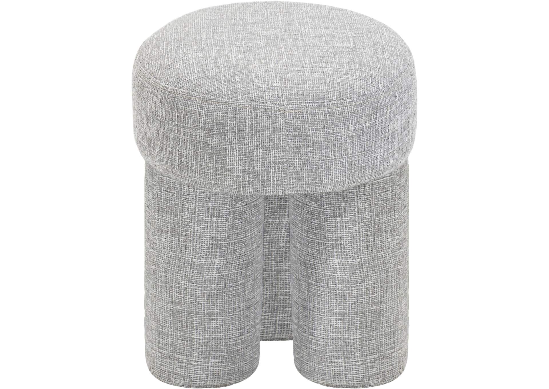 Larson Grey Polyester Fabric Ottoman - Stool,Meridian Furniture