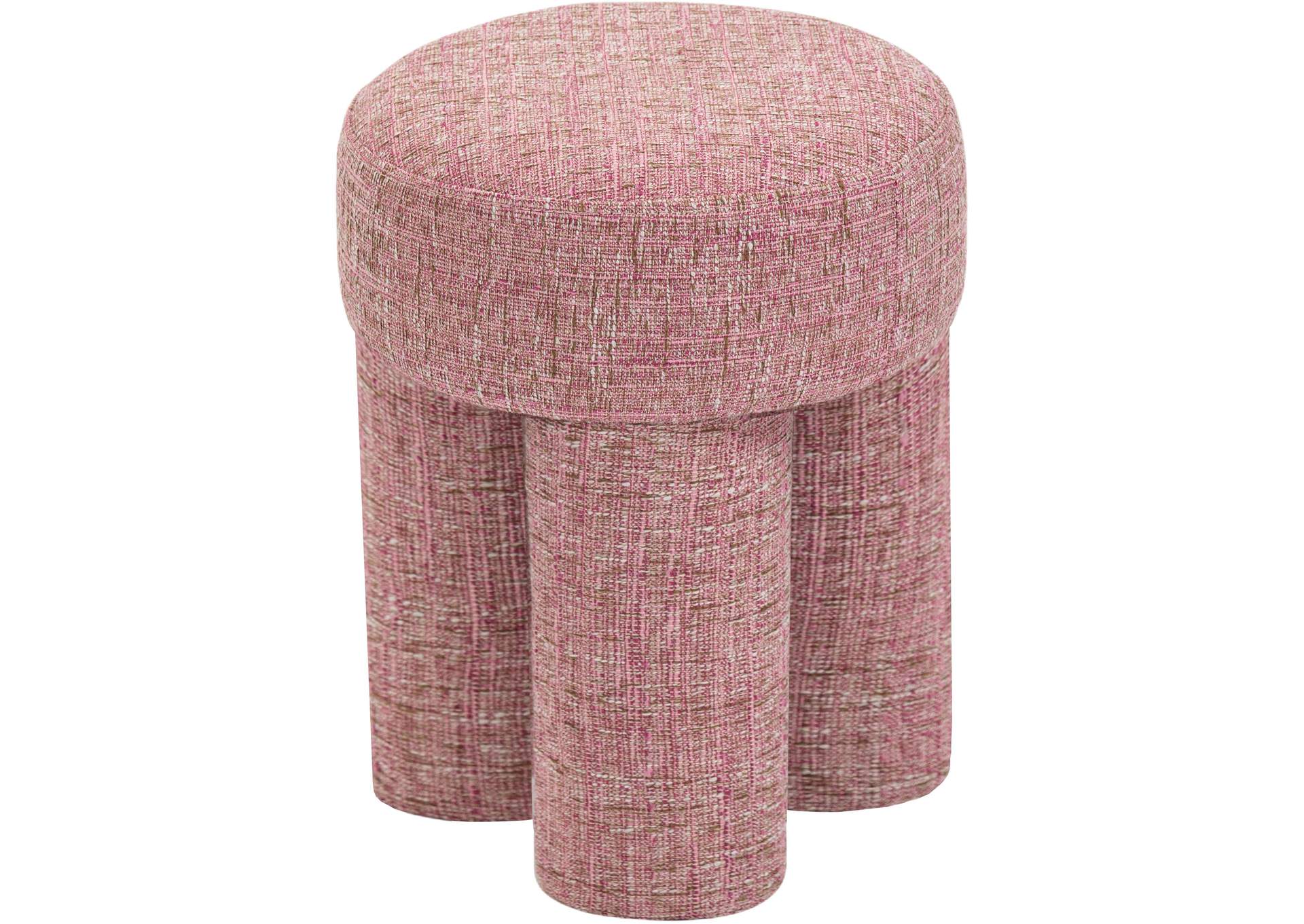 Larson Pink Polyester Fabric Ottoman - Stool,Meridian Furniture