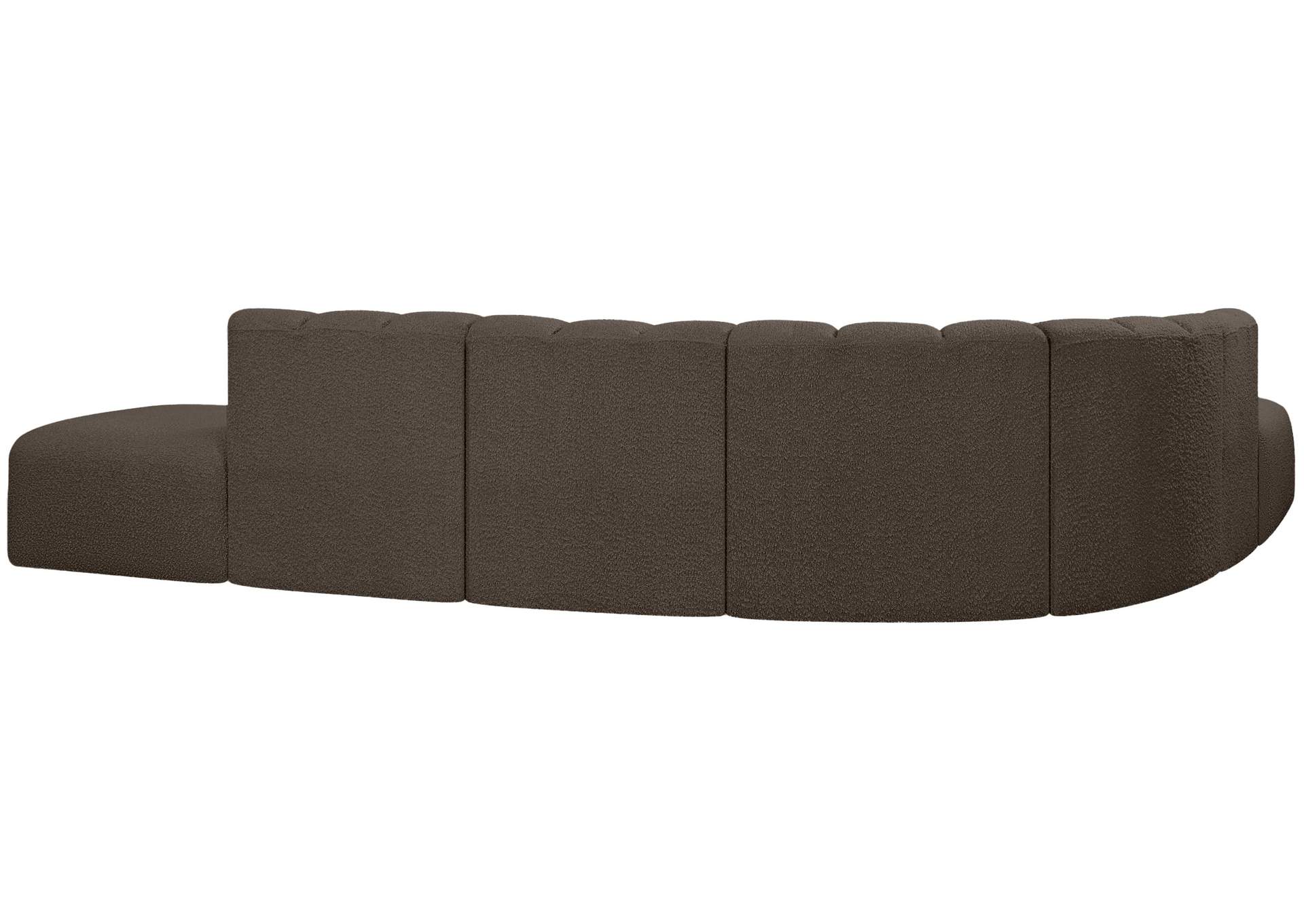 Arc Brown Boucle Fabric Modular Sofa,Meridian Furniture