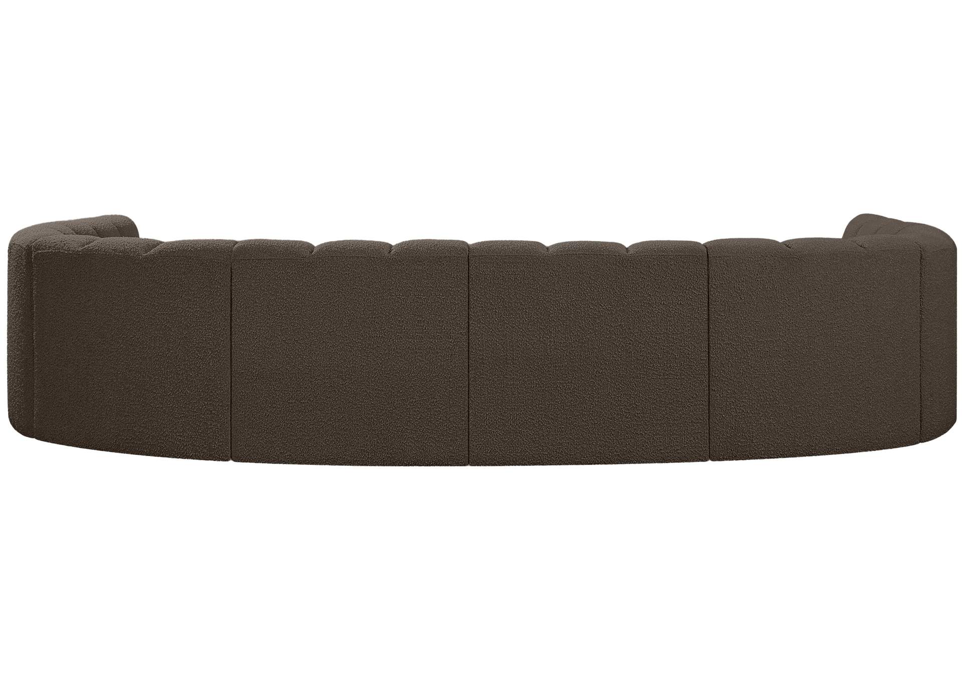 Arc Brown Boucle Fabric Modular Sofa,Meridian Furniture