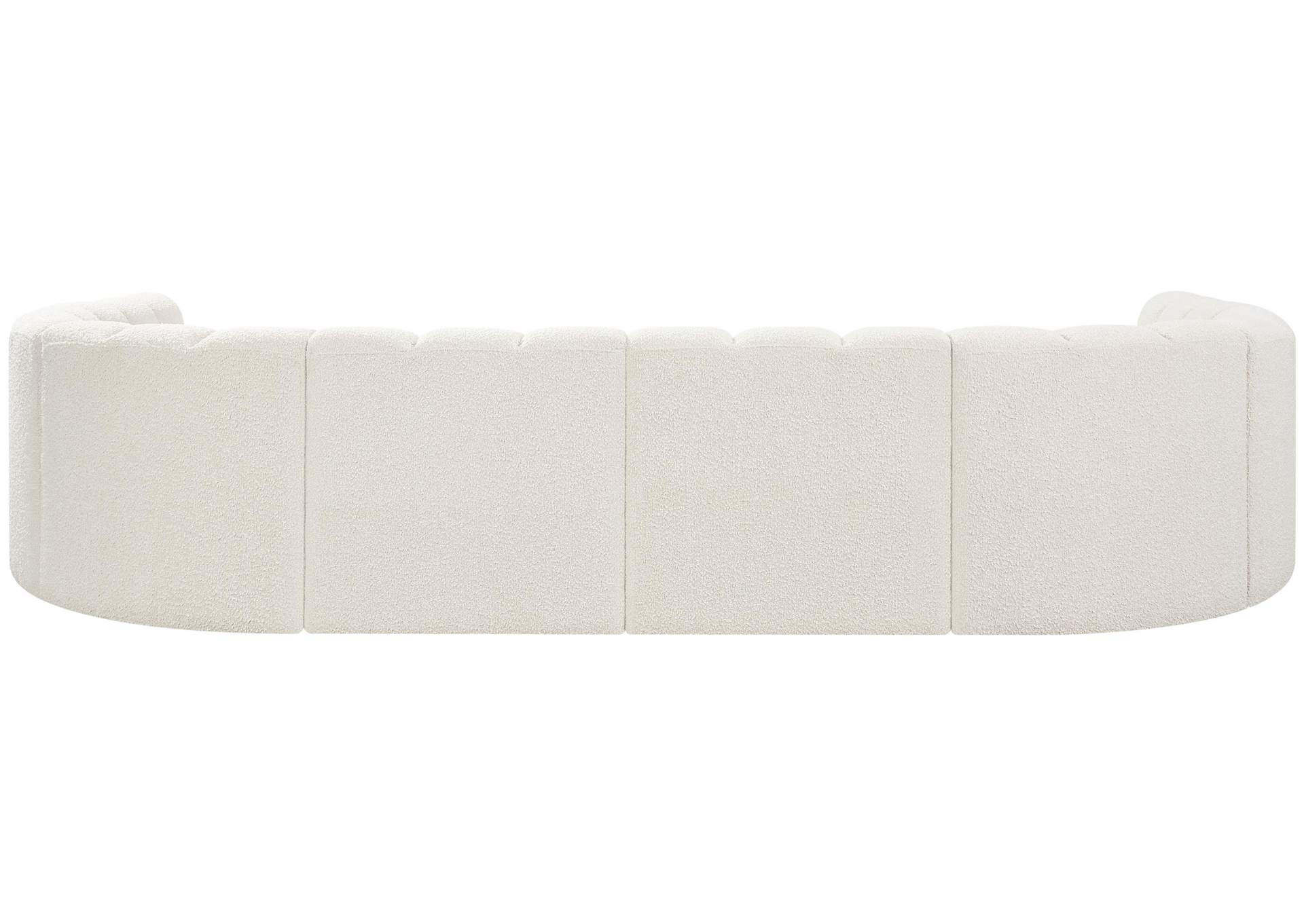 Arc Cream Boucle Fabric Modular Sofa,Meridian Furniture