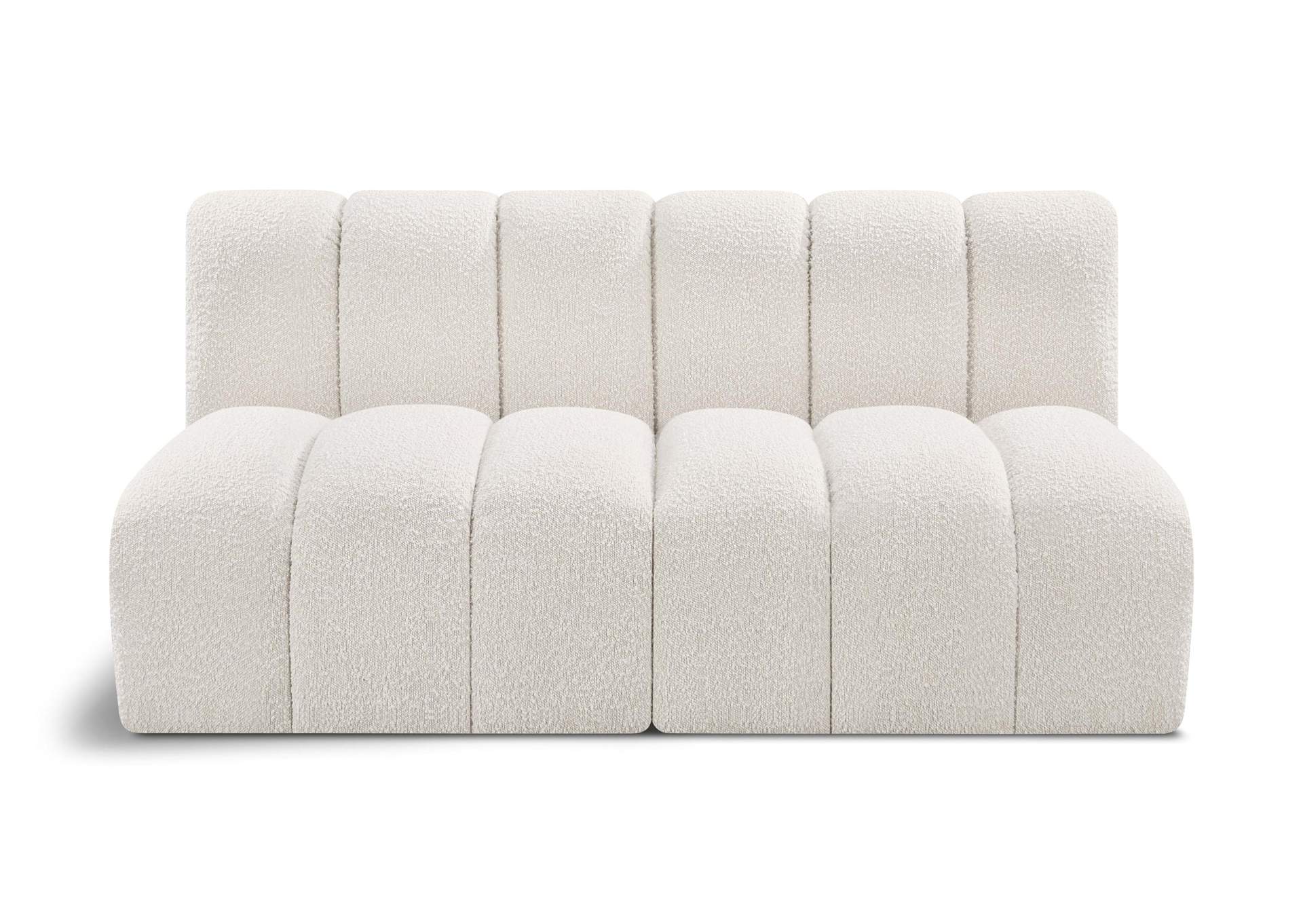 Arc Cream Boucle Fabric Modular Sofa,Meridian Furniture