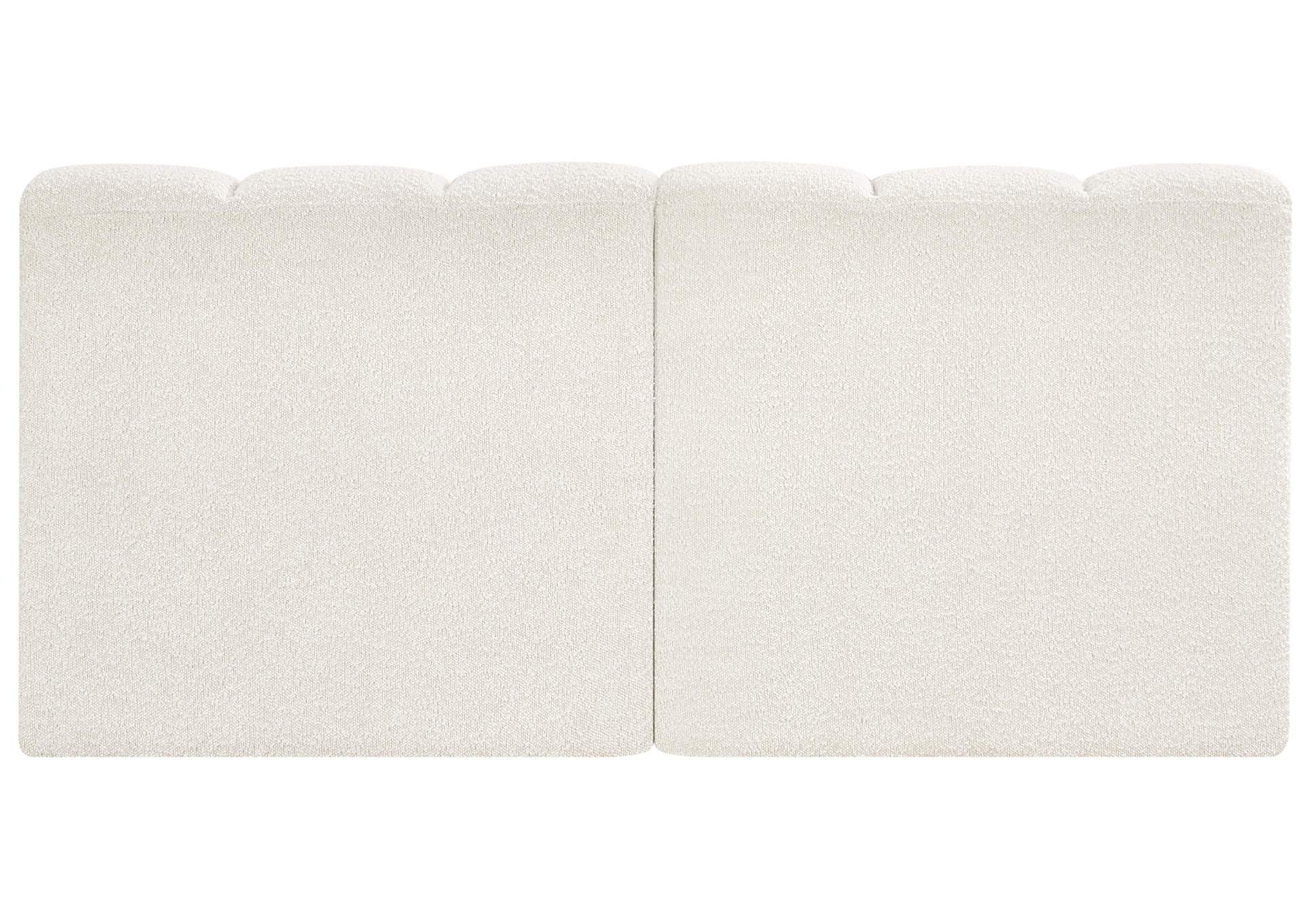 Arc Cream Boucle Fabric Modular Sofa,Meridian Furniture