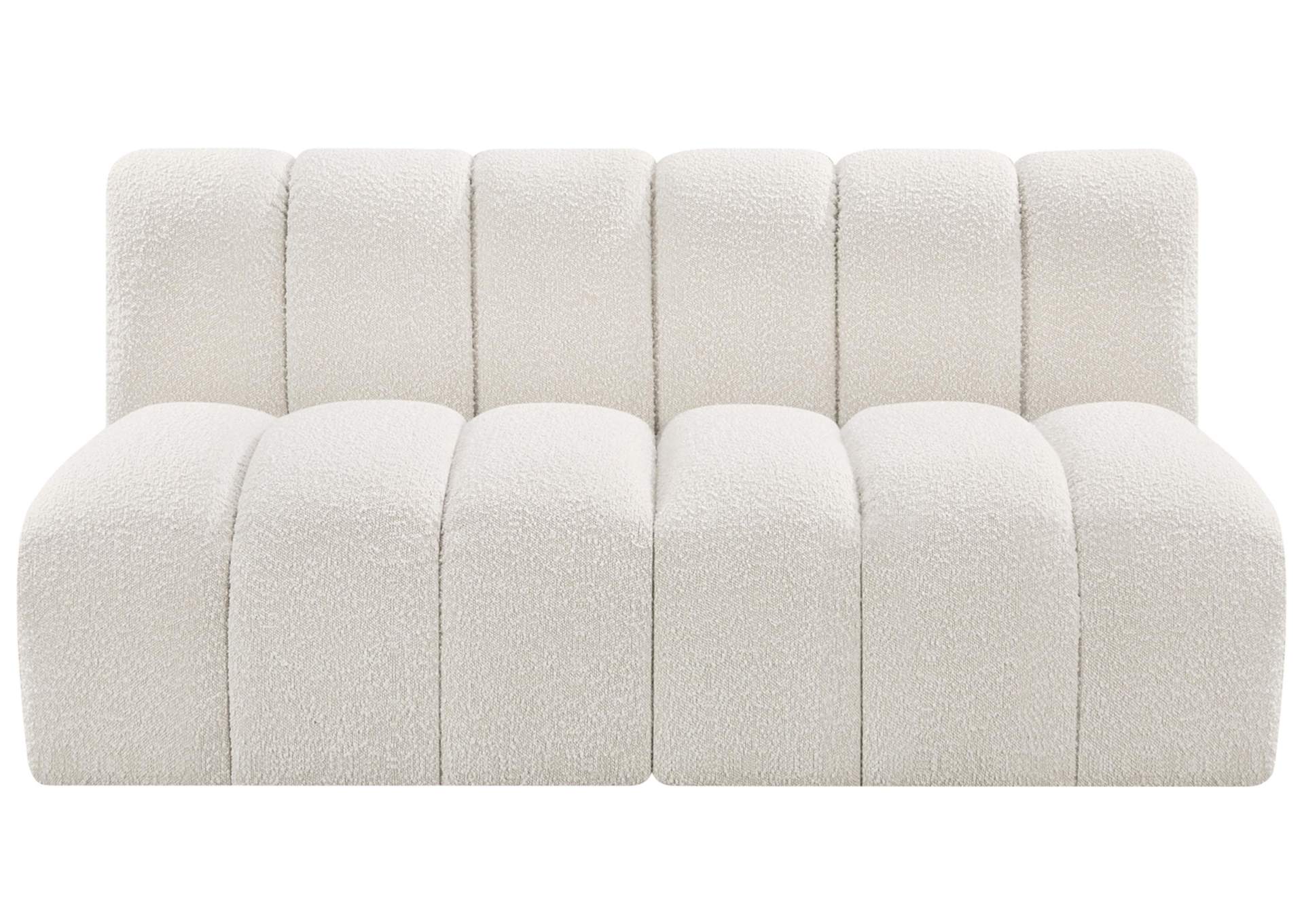 Arc Cream Boucle Fabric Modular Sofa,Meridian Furniture