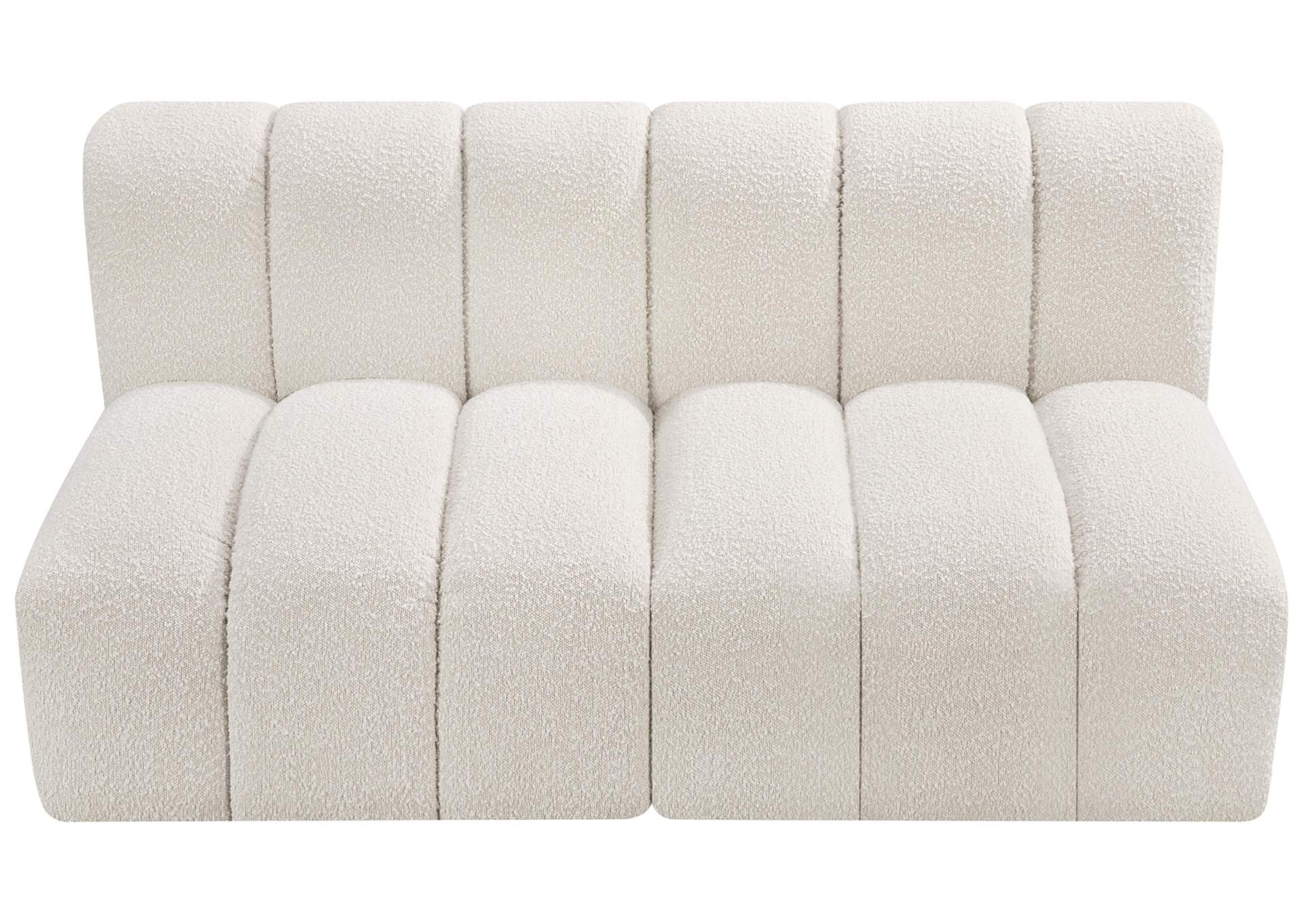 Arc Cream Boucle Fabric Modular Sofa,Meridian Furniture