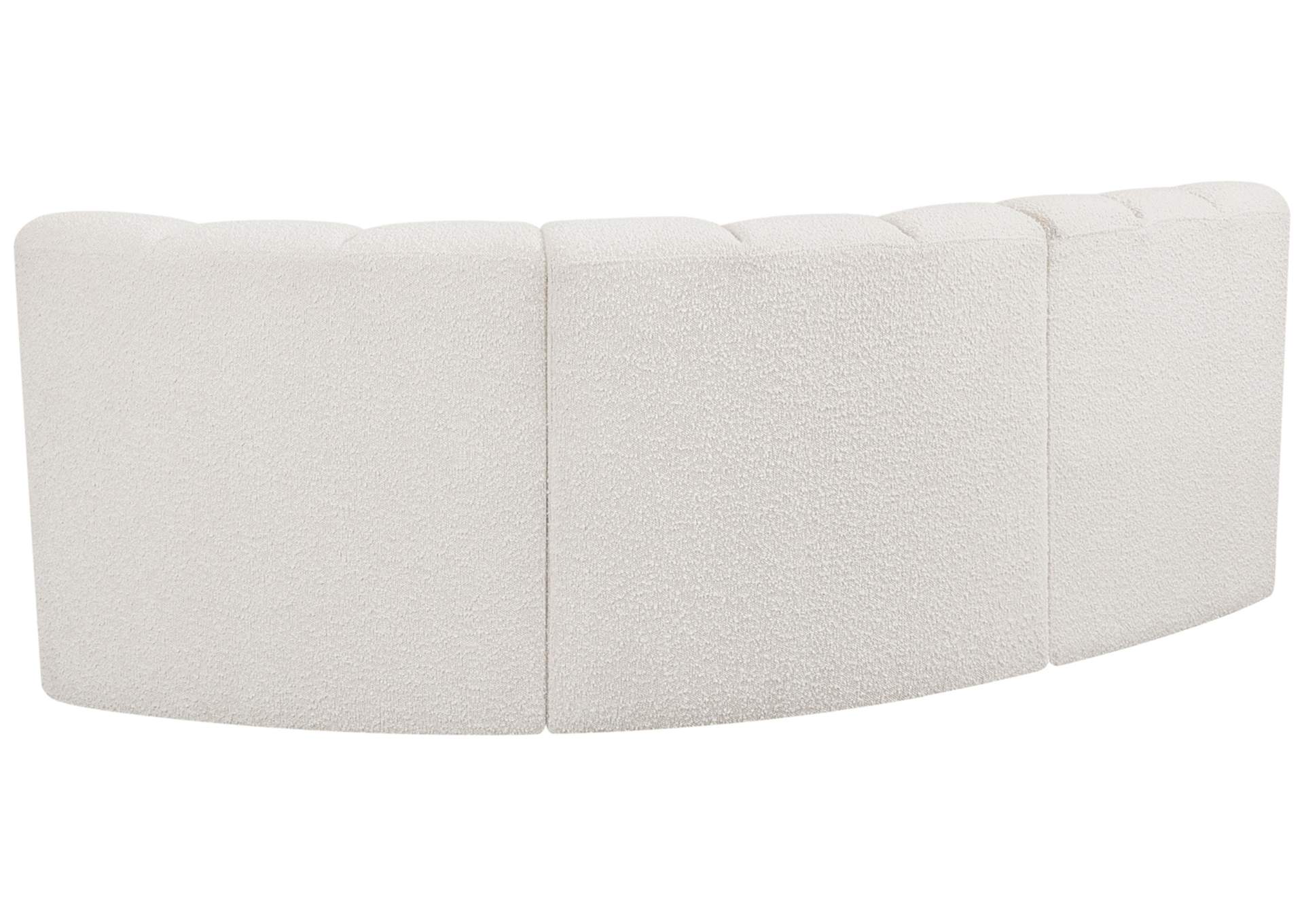 Arc Cream Boucle Fabric Modular Sofa,Meridian Furniture