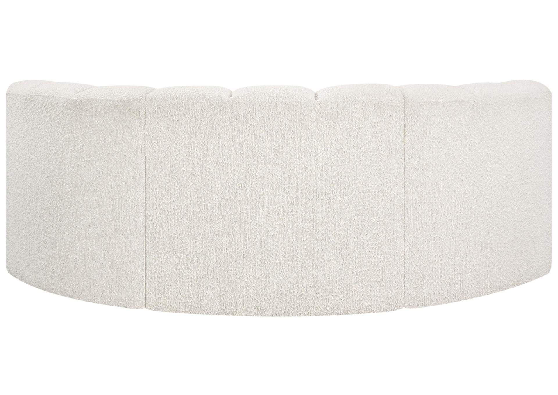 Arc Cream Boucle Fabric Modular Sofa,Meridian Furniture