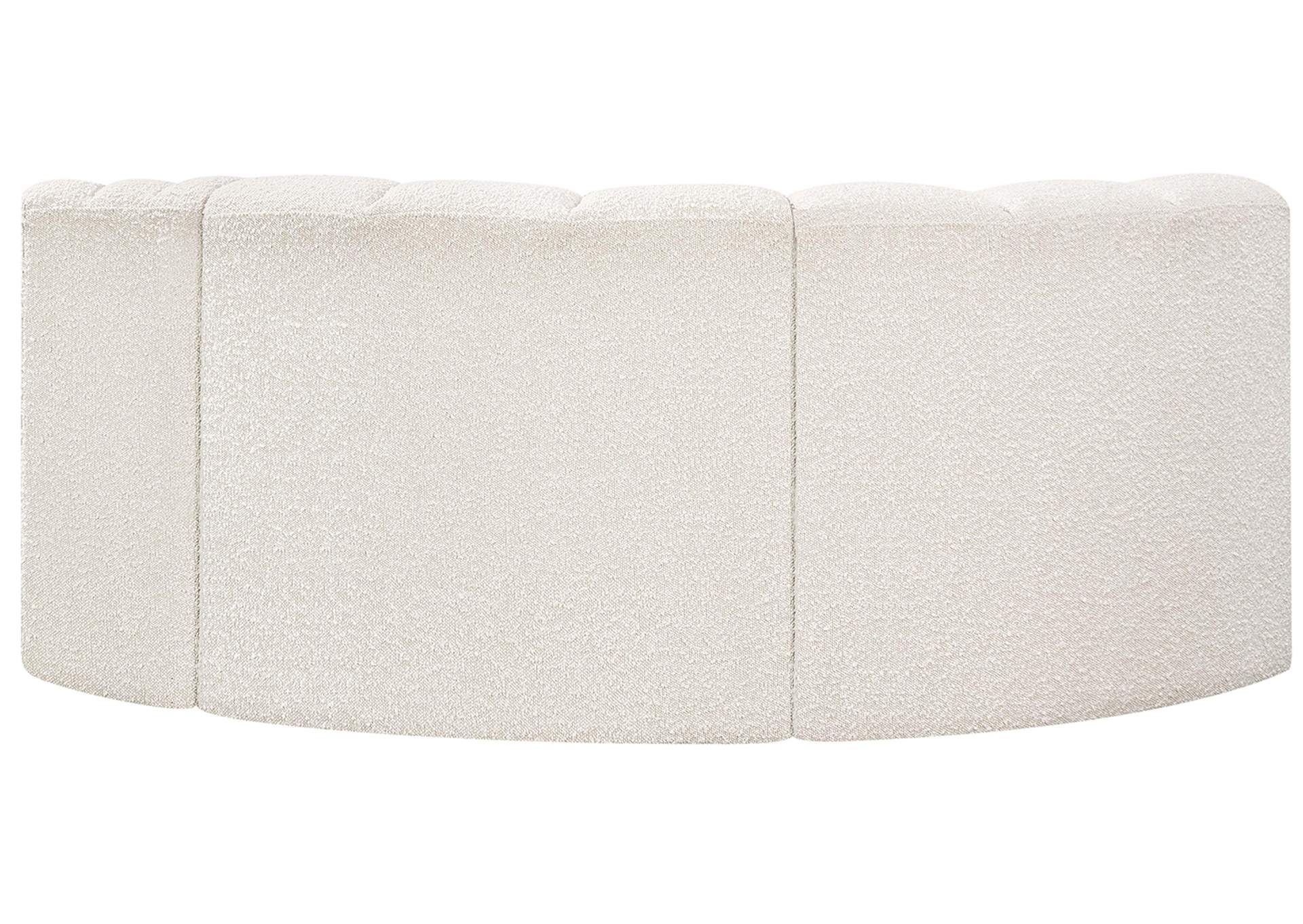 Arc Cream Boucle Fabric Modular Sofa,Meridian Furniture