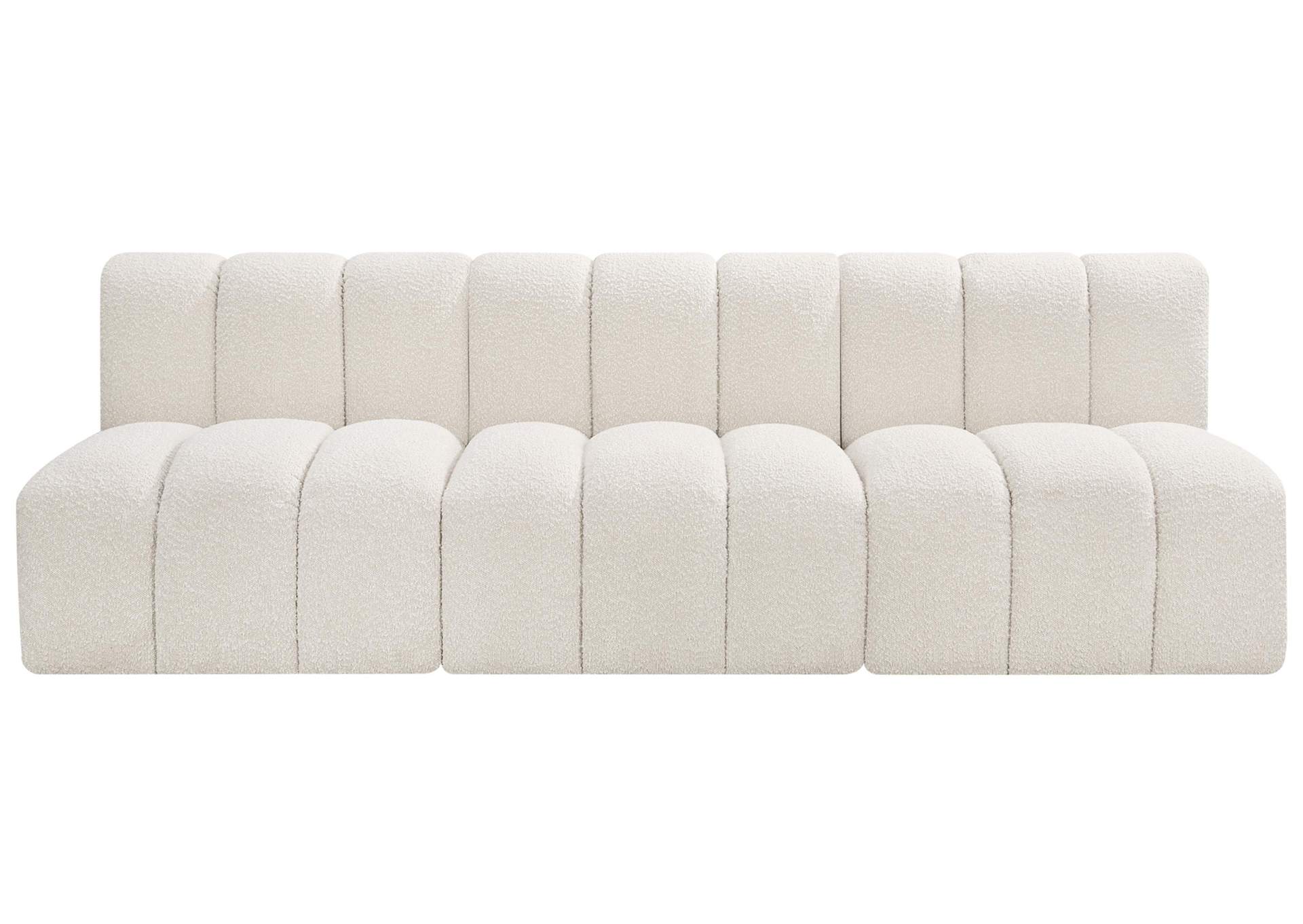 Arc Cream Boucle Fabric Modular Sofa,Meridian Furniture