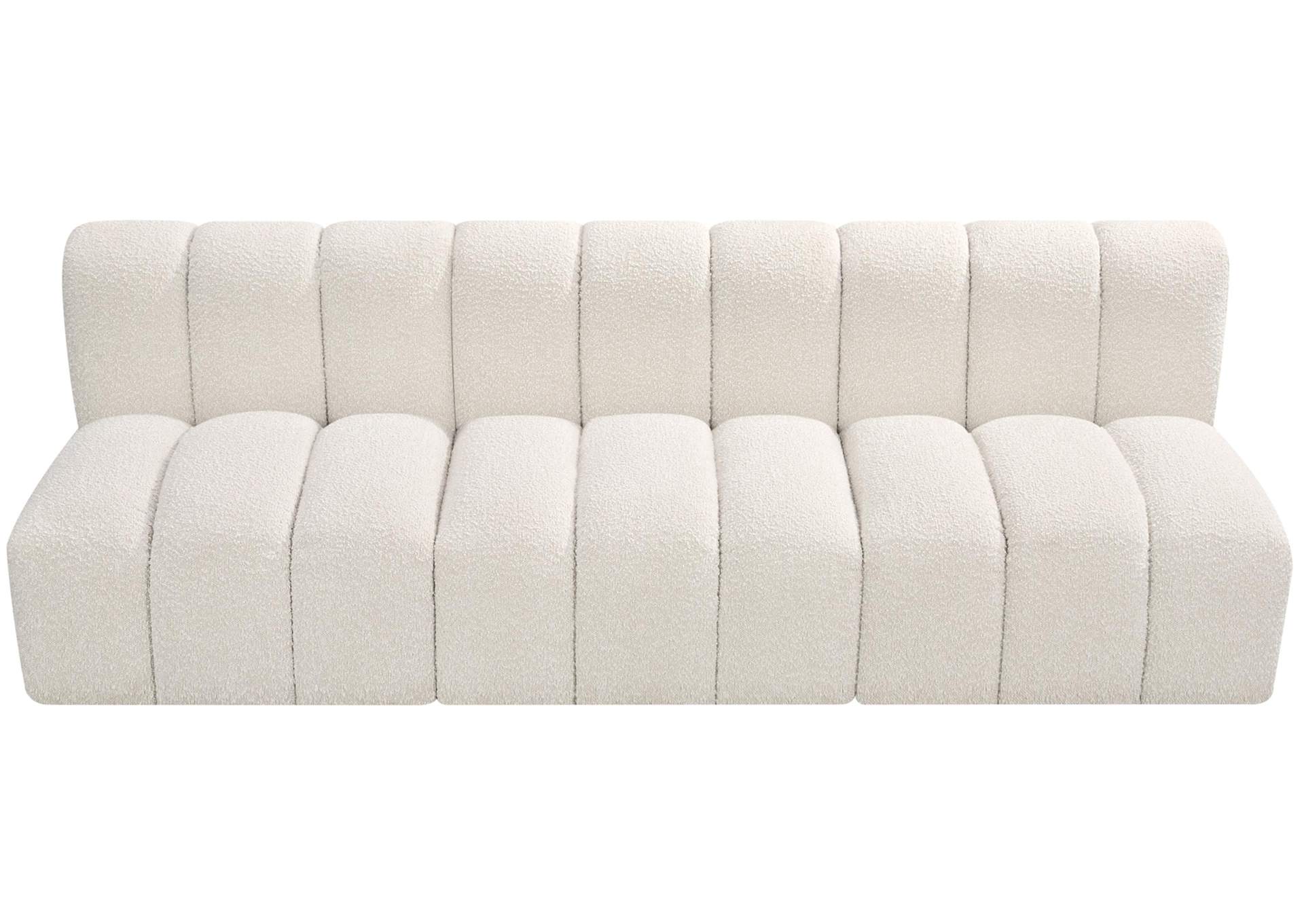 Arc Cream Boucle Fabric Modular Sofa,Meridian Furniture