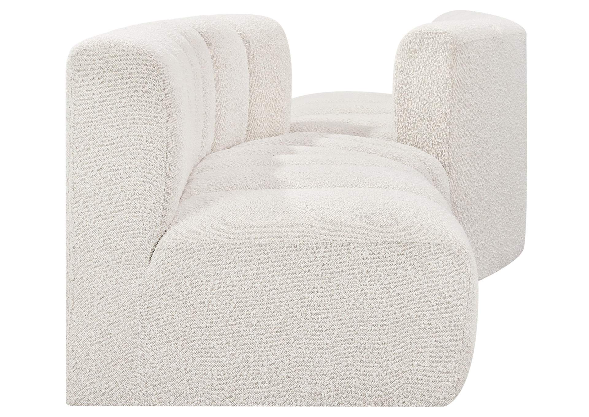 Arc Cream Boucle Fabric Modular Sofa,Meridian Furniture