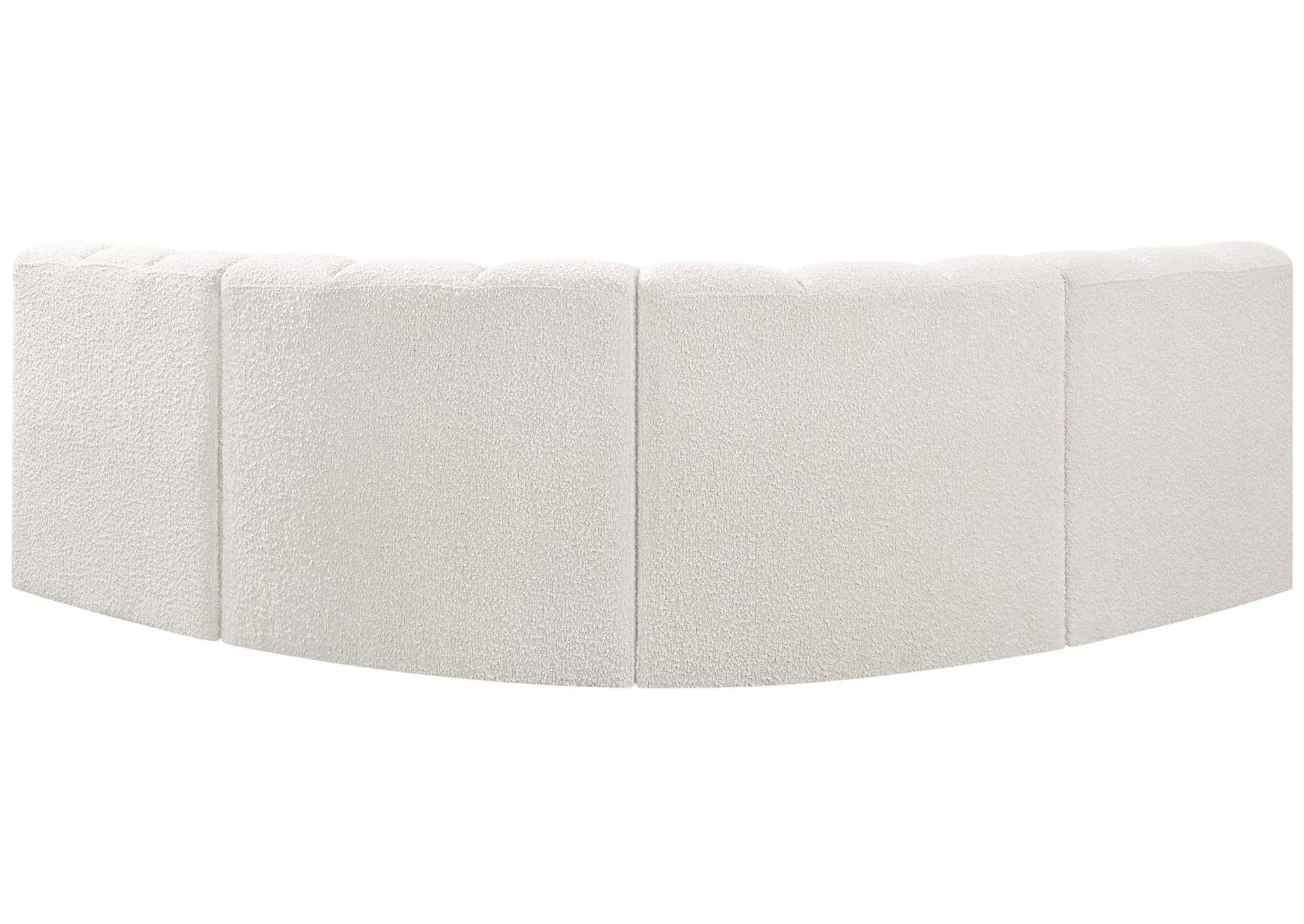 Arc Cream Boucle Fabric Modular Sofa,Meridian Furniture