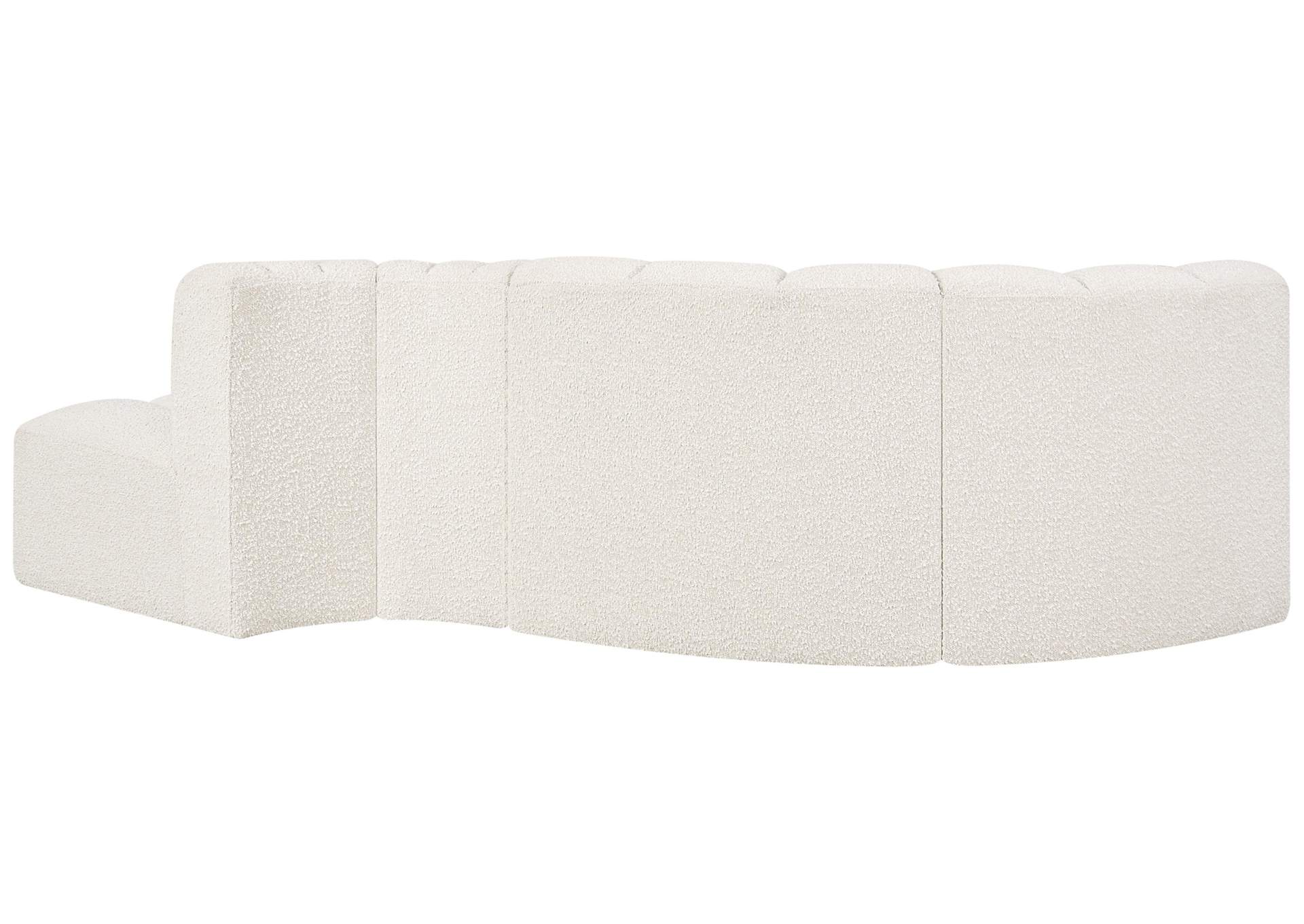 Arc Cream Boucle Fabric Modular Sofa,Meridian Furniture