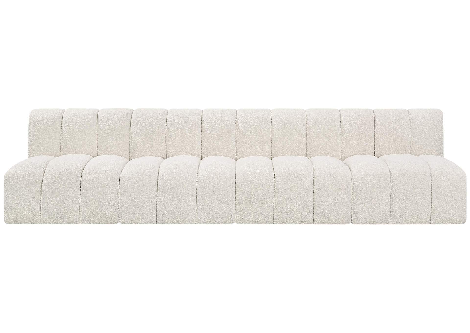 Arc Cream Boucle Fabric Modular Sofa,Meridian Furniture