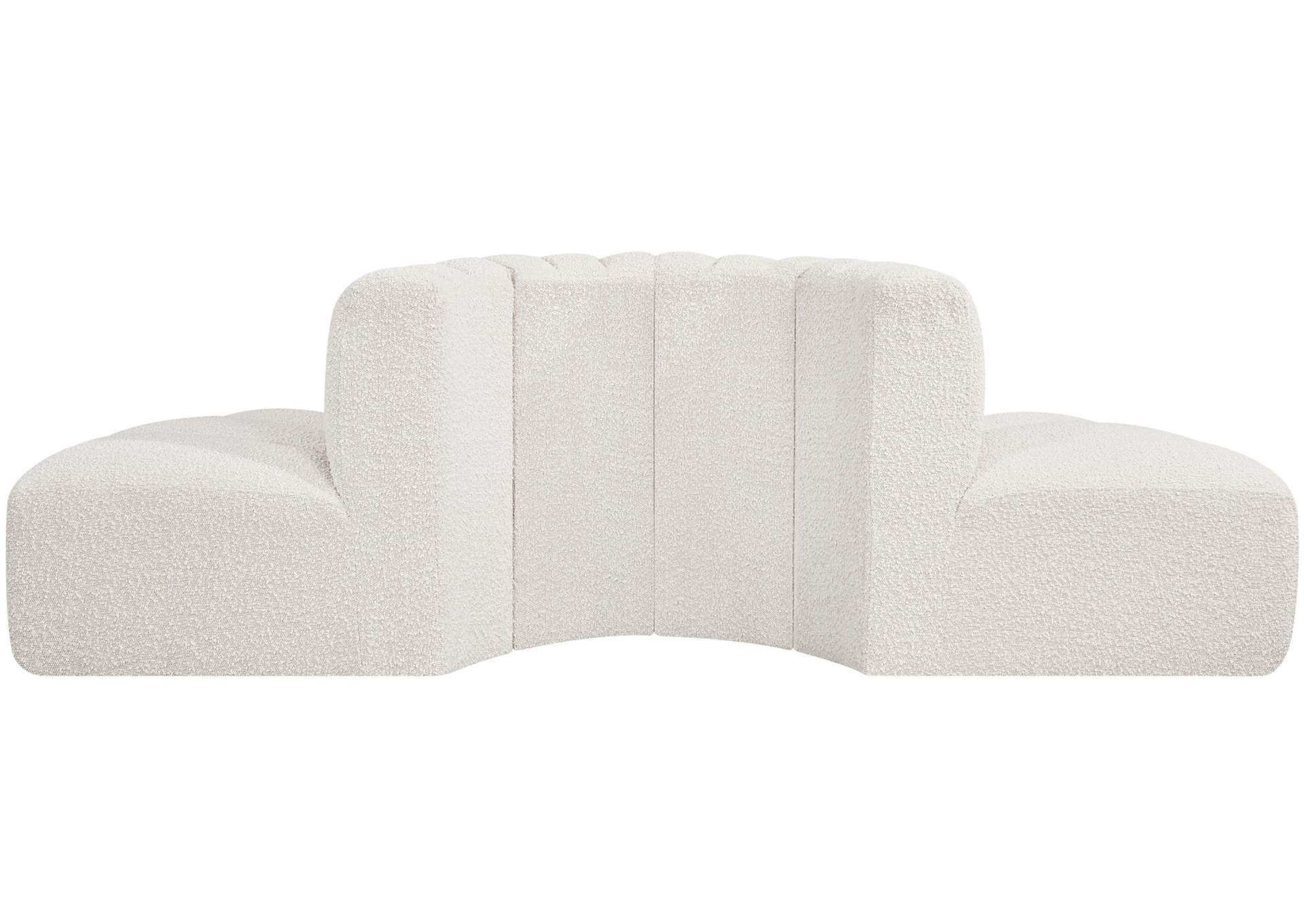 Arc Cream Boucle Fabric Modular Sofa,Meridian Furniture