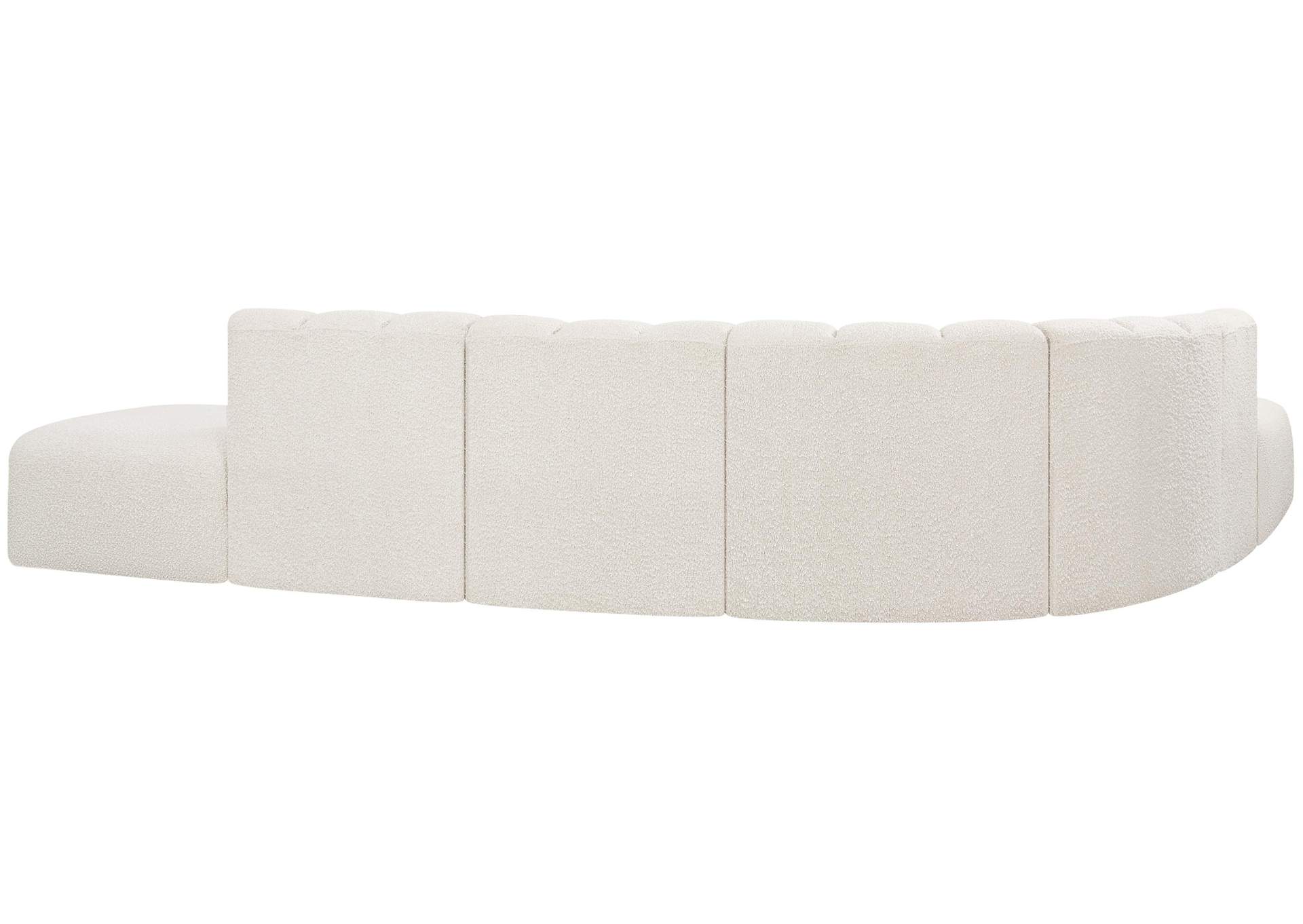 Arc Cream Boucle Fabric Modular Sofa,Meridian Furniture