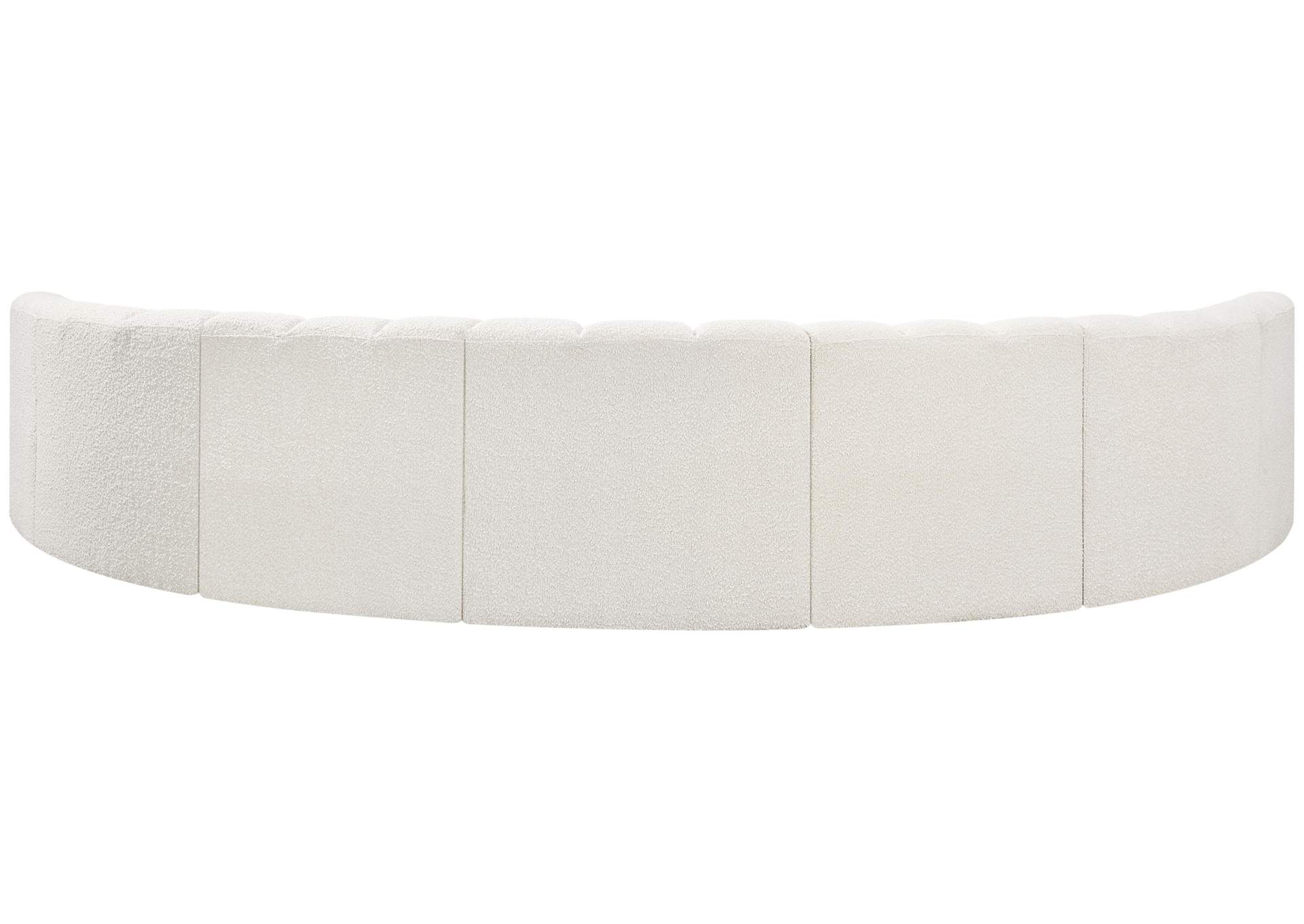 Arc Cream Boucle Fabric Modular Sofa,Meridian Furniture