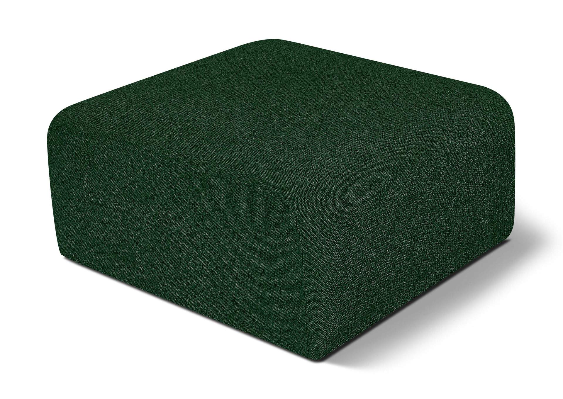 Arc Green Boucle Fabric Ottoman,Meridian Furniture