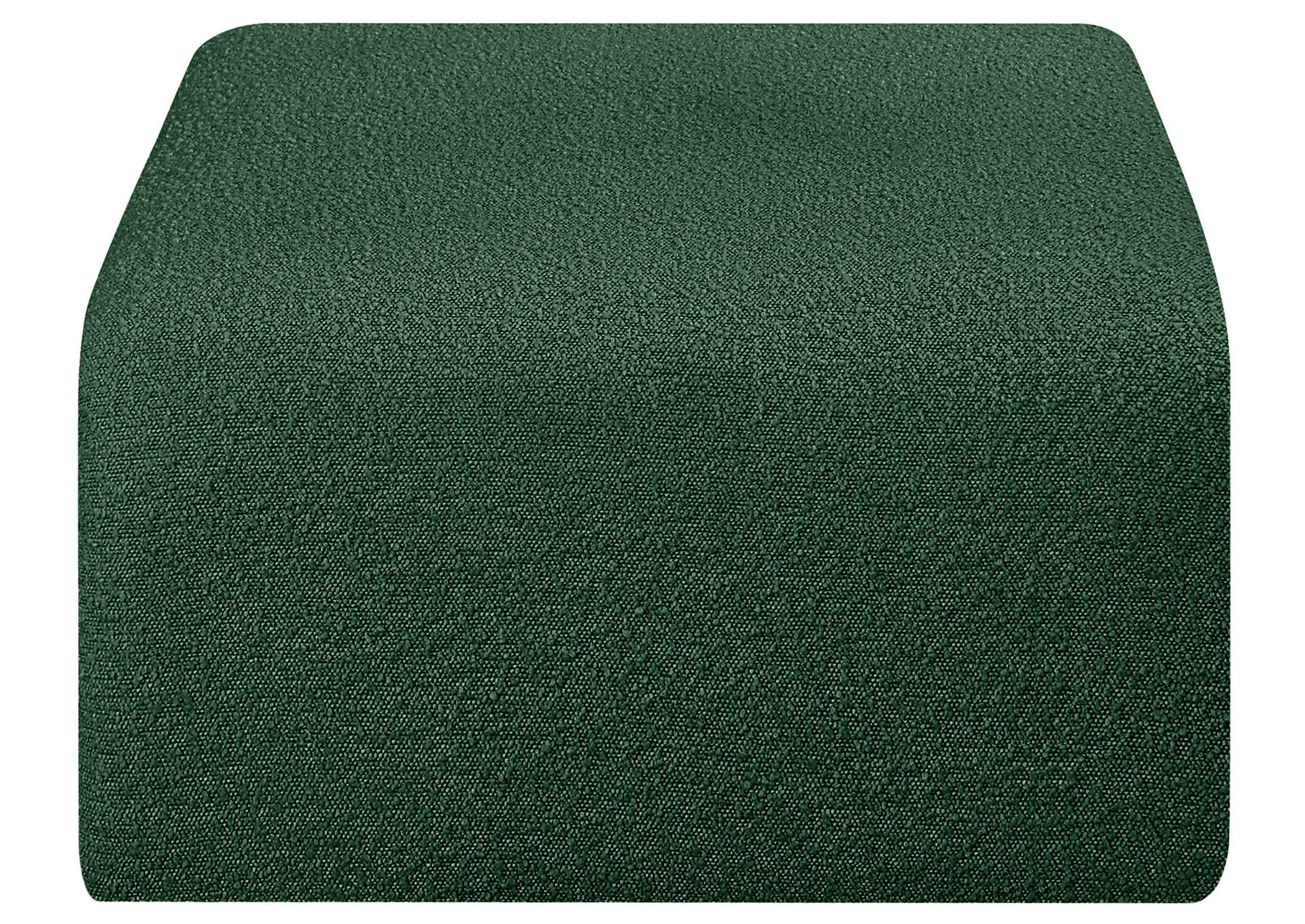 Arc Green Boucle Fabric Ottoman,Meridian Furniture