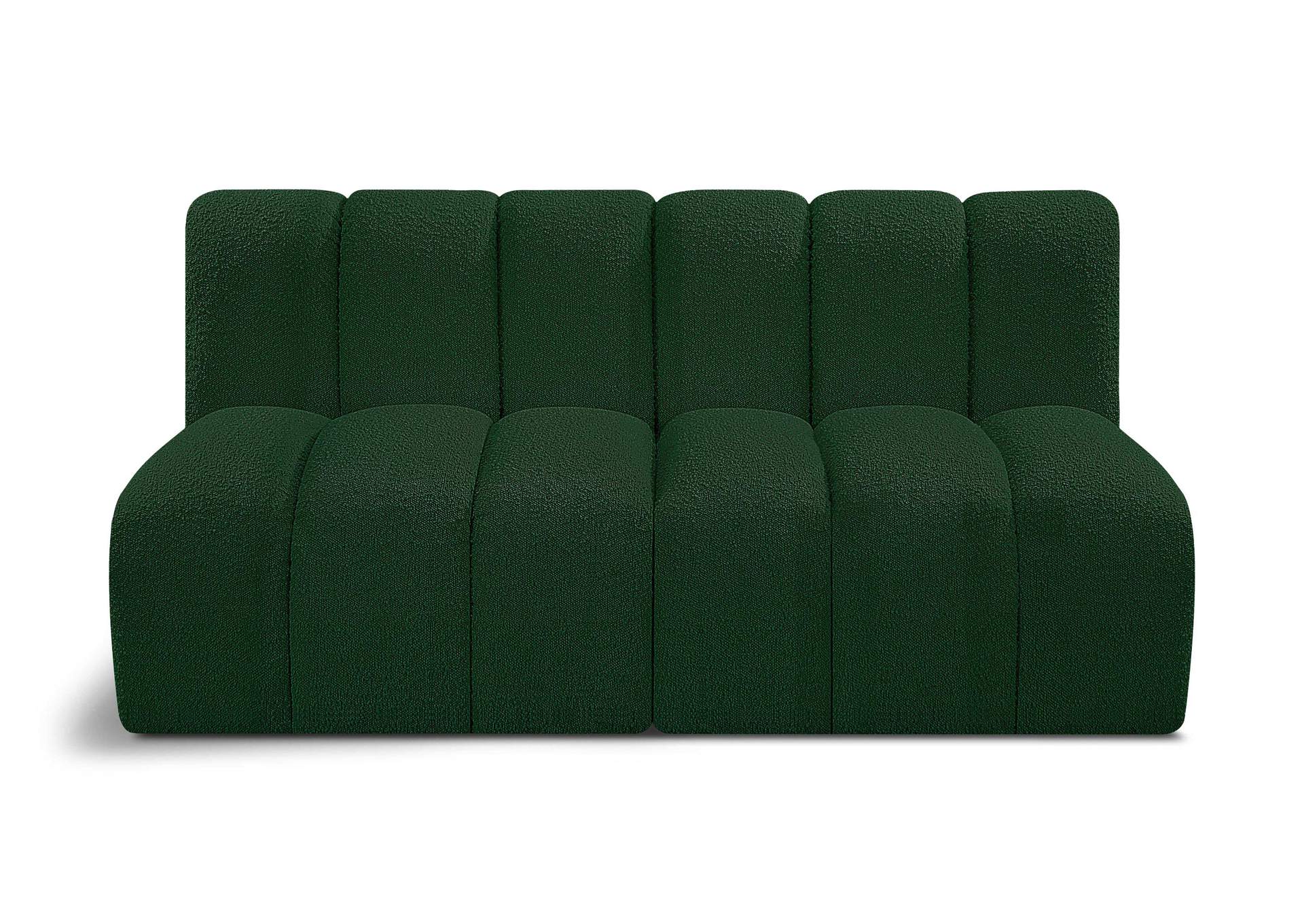 Arc Green Boucle Fabric Modular Sofa,Meridian Furniture