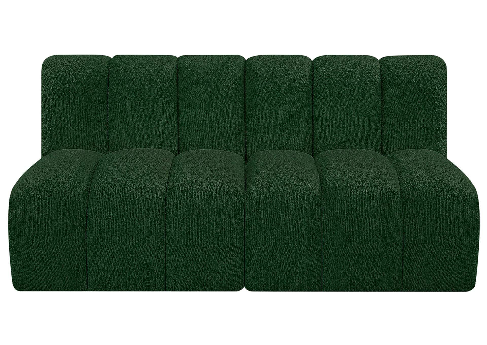 Arc Green Boucle Fabric Modular Sofa,Meridian Furniture