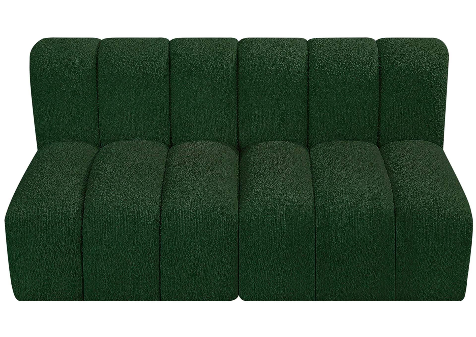 Arc Green Boucle Fabric Modular Sofa,Meridian Furniture