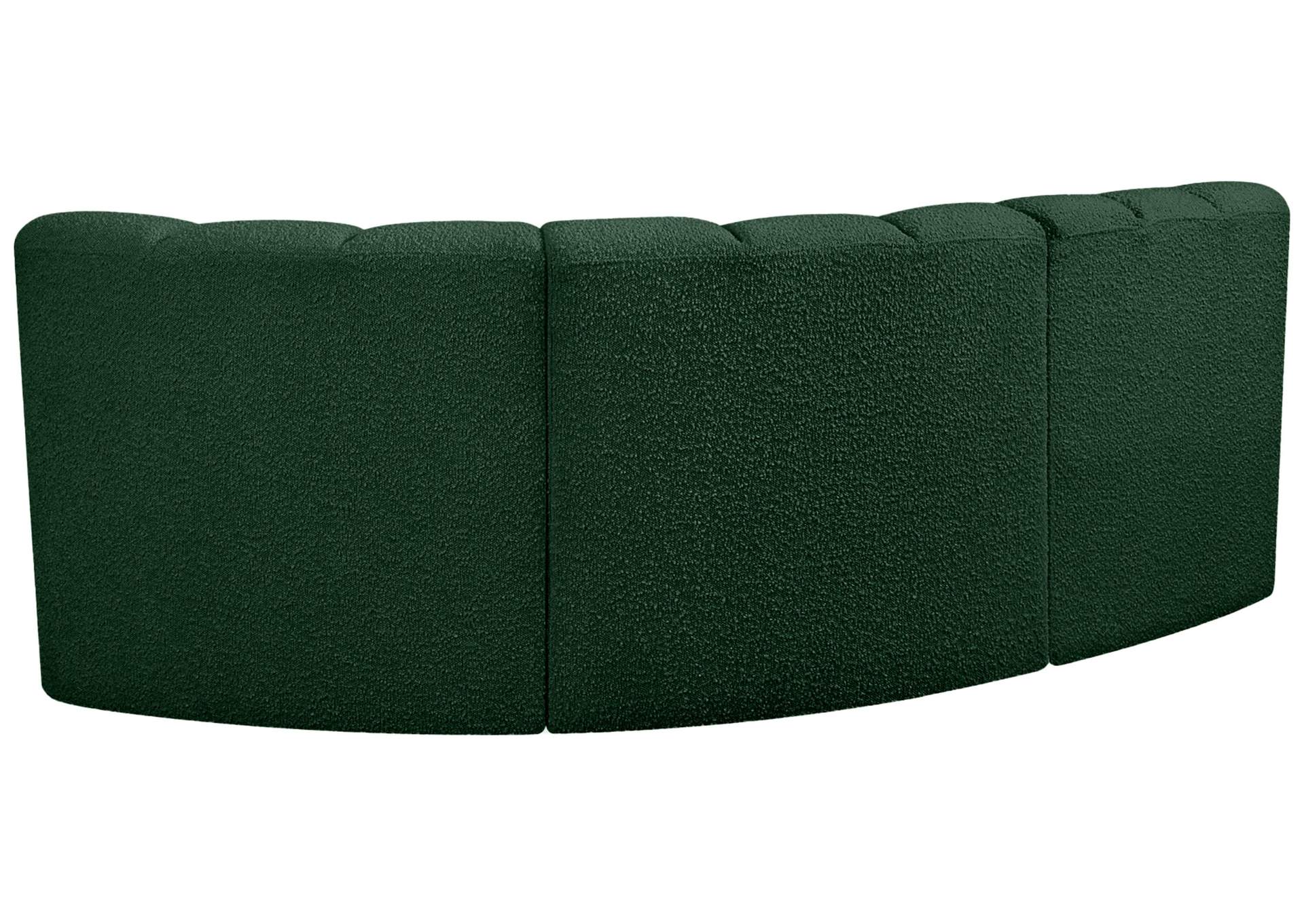 Arc Green Boucle Fabric Modular Sofa,Meridian Furniture