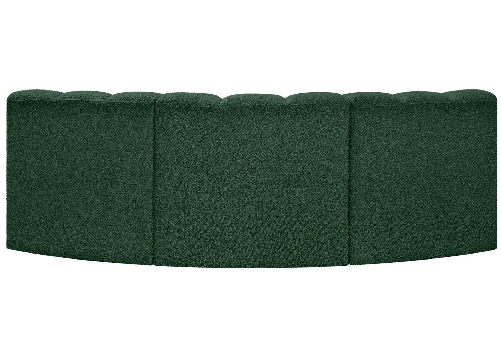 Arc Green Boucle Fabric Modular Sofa,Meridian Furniture