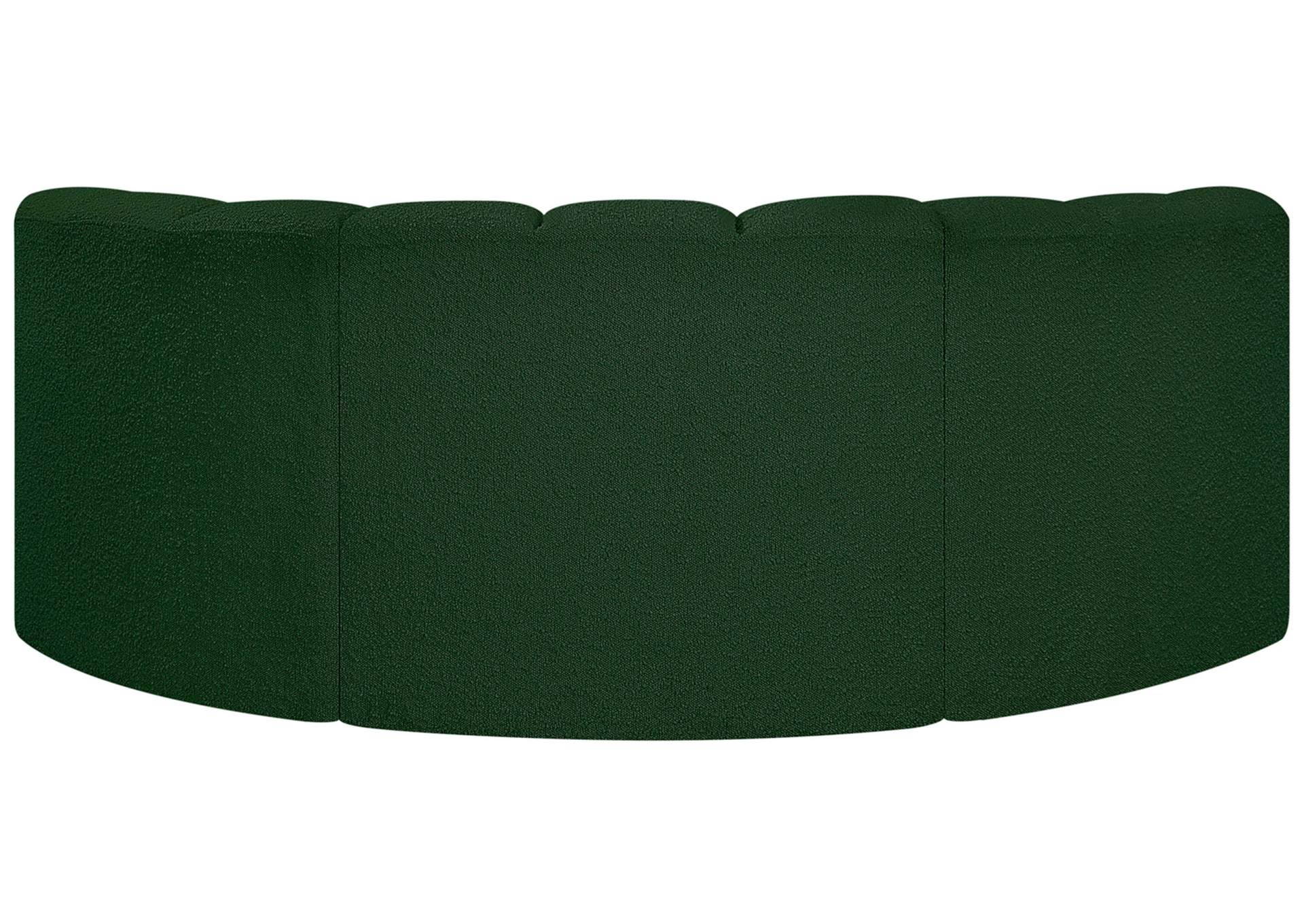 Arc Green Boucle Fabric Modular Sofa,Meridian Furniture