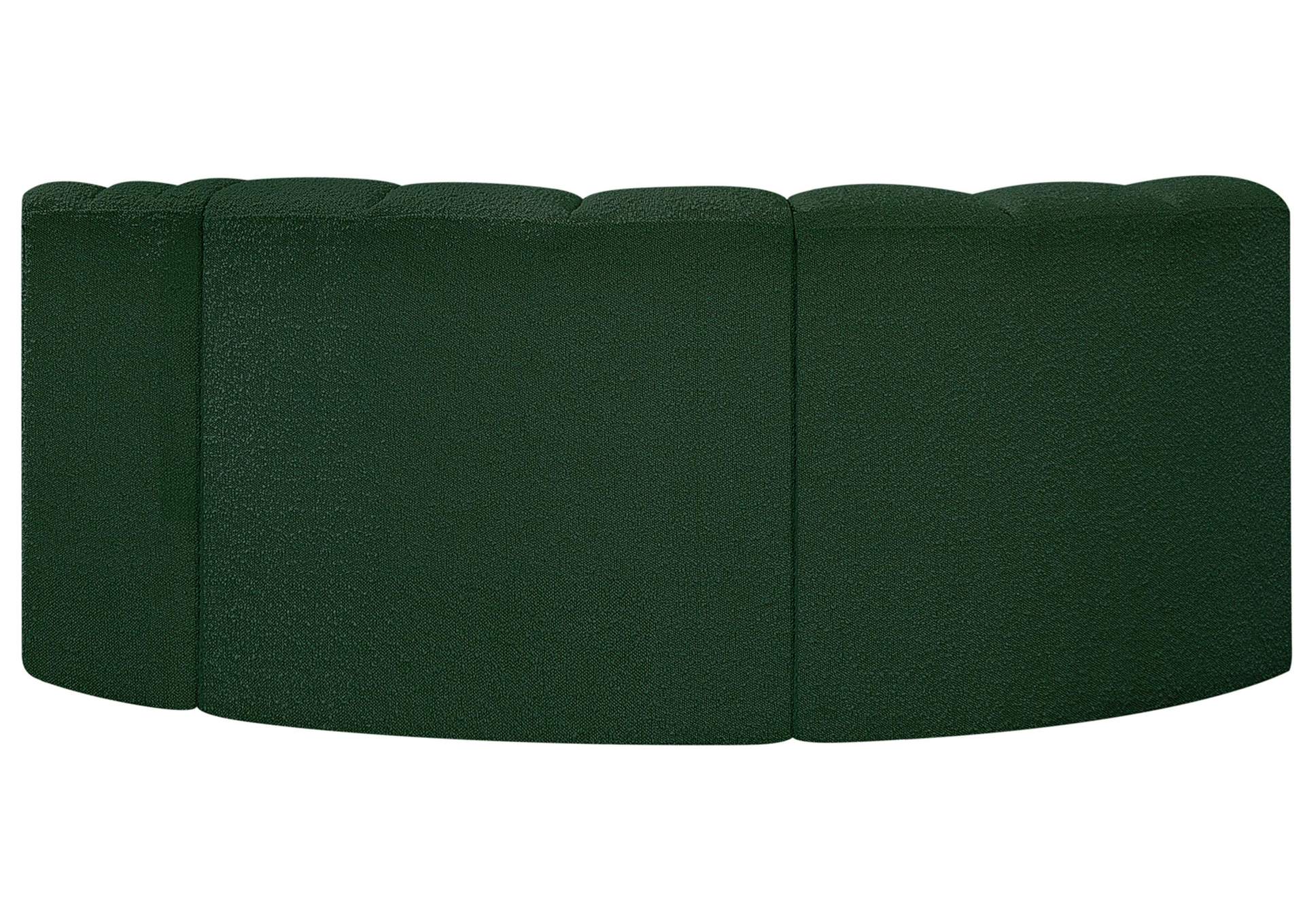 Arc Green Boucle Fabric Modular Sofa,Meridian Furniture