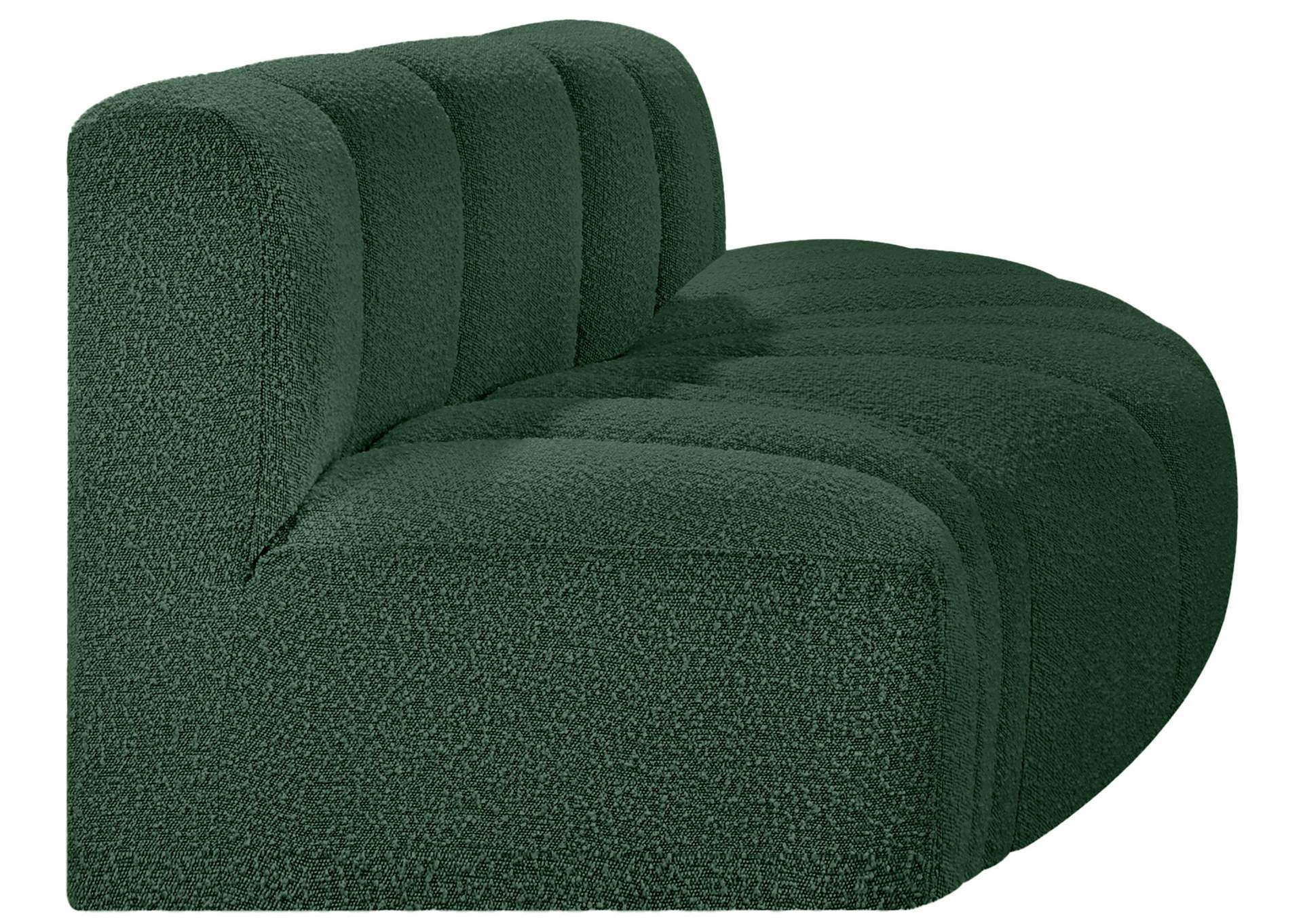 Arc Green Boucle Fabric Modular Sofa,Meridian Furniture