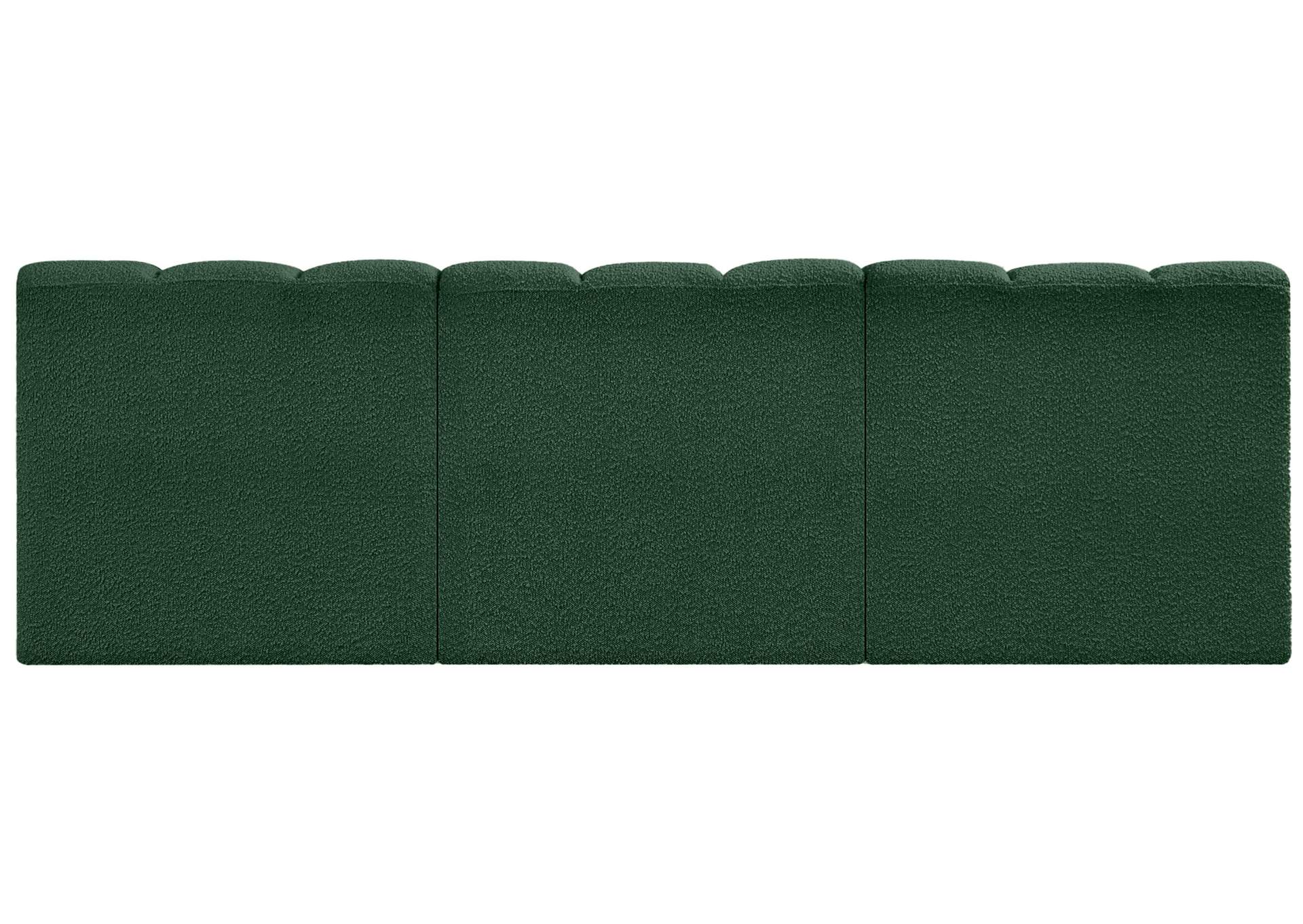 Arc Green Boucle Fabric Modular Sofa,Meridian Furniture