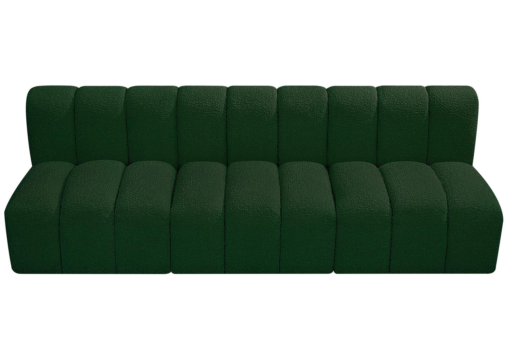 Arc Green Boucle Fabric Modular Sofa,Meridian Furniture