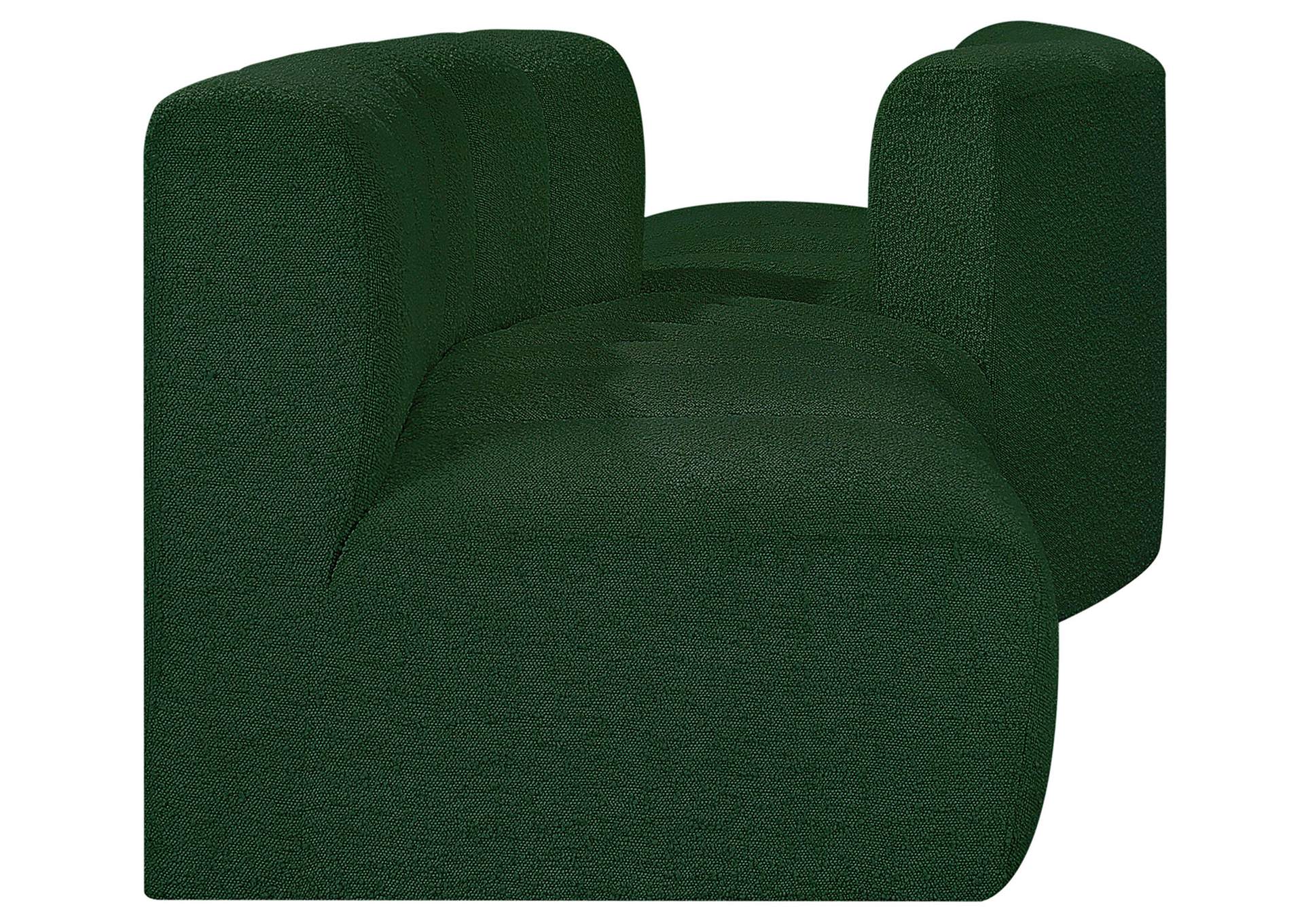 Arc Green Boucle Fabric Modular Sofa,Meridian Furniture