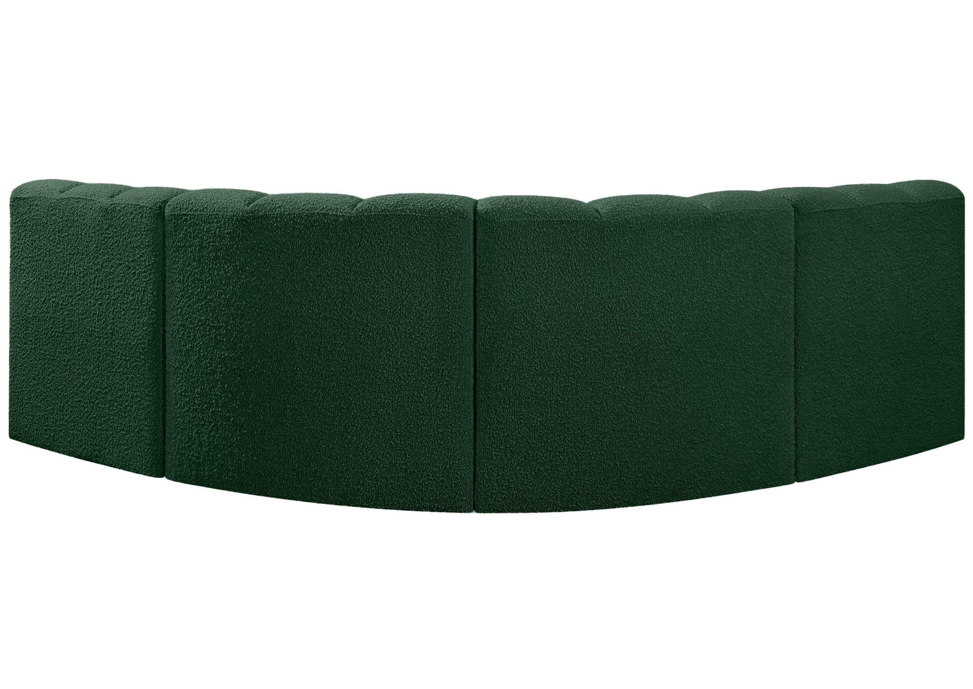 Arc Green Boucle Fabric Modular Sofa,Meridian Furniture